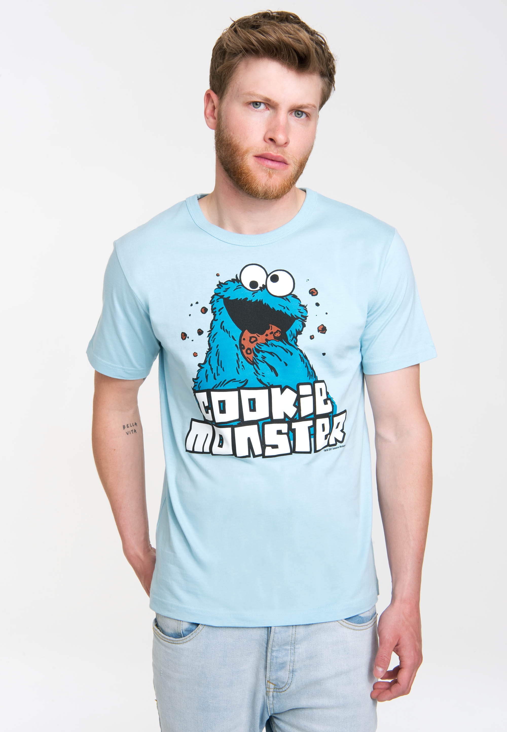 LOGOSHIRT T-Shirt "Sesamstrasse - Krümelmonster", mit coolem Print günstig online kaufen