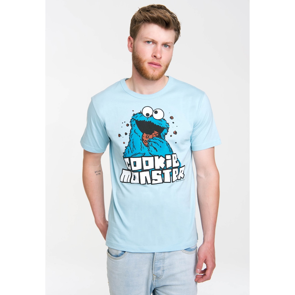 LOGOSHIRT T-Shirt »Krümelmonster Sesamstrasse« im Retro-Look