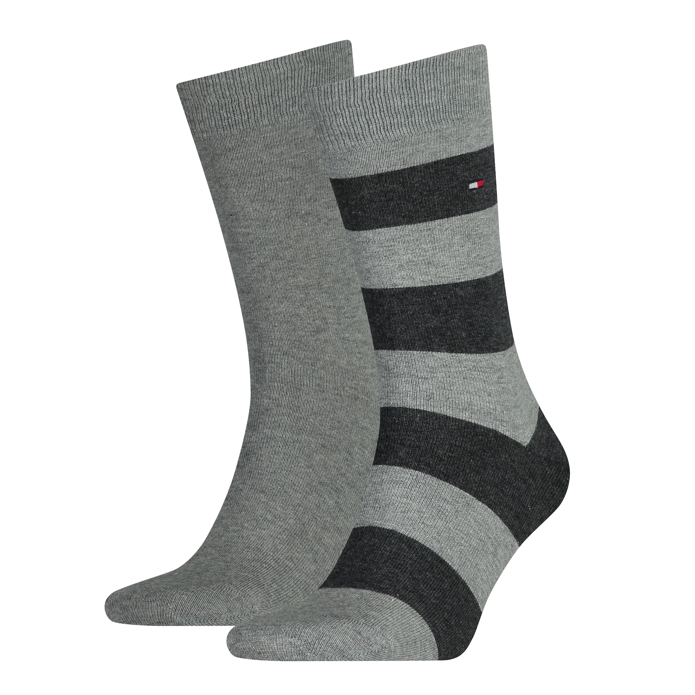 Tommy Hilfiger Socken "TH MEN RUGBY SOCK 2P" 2 Paar, 2 Paar tlg. mit Rippenstrickbündchen, atmungsaktiv