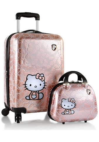 Kinderkoffer »Kinderreiseset Hello Kitty roségold«, (Set, Kinderkoffer und...