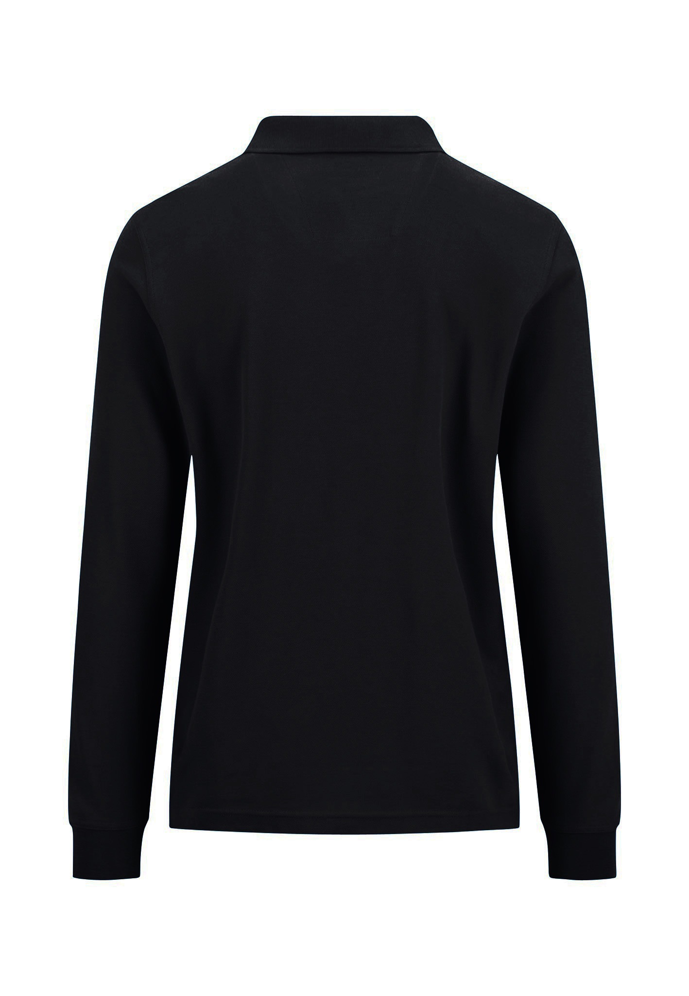 FYNCH-HATTON Langarmshirt mit Logo-Stickerei und Polokragen