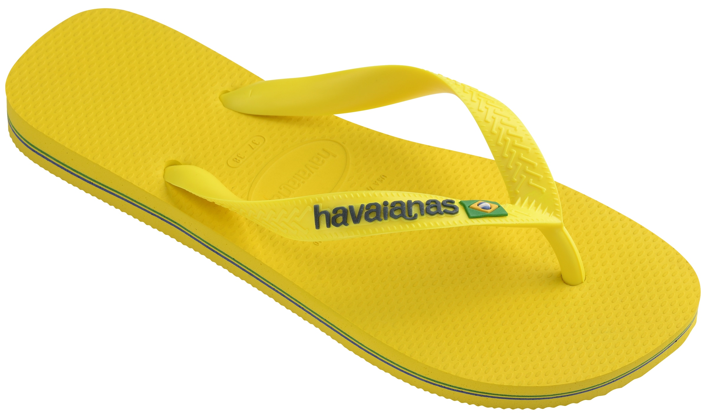 Havaianas Zehentrenner »BRASIL LOGO NEON«, Sommerschuh, Schlappen, Poolsildes mit Brasil Detail