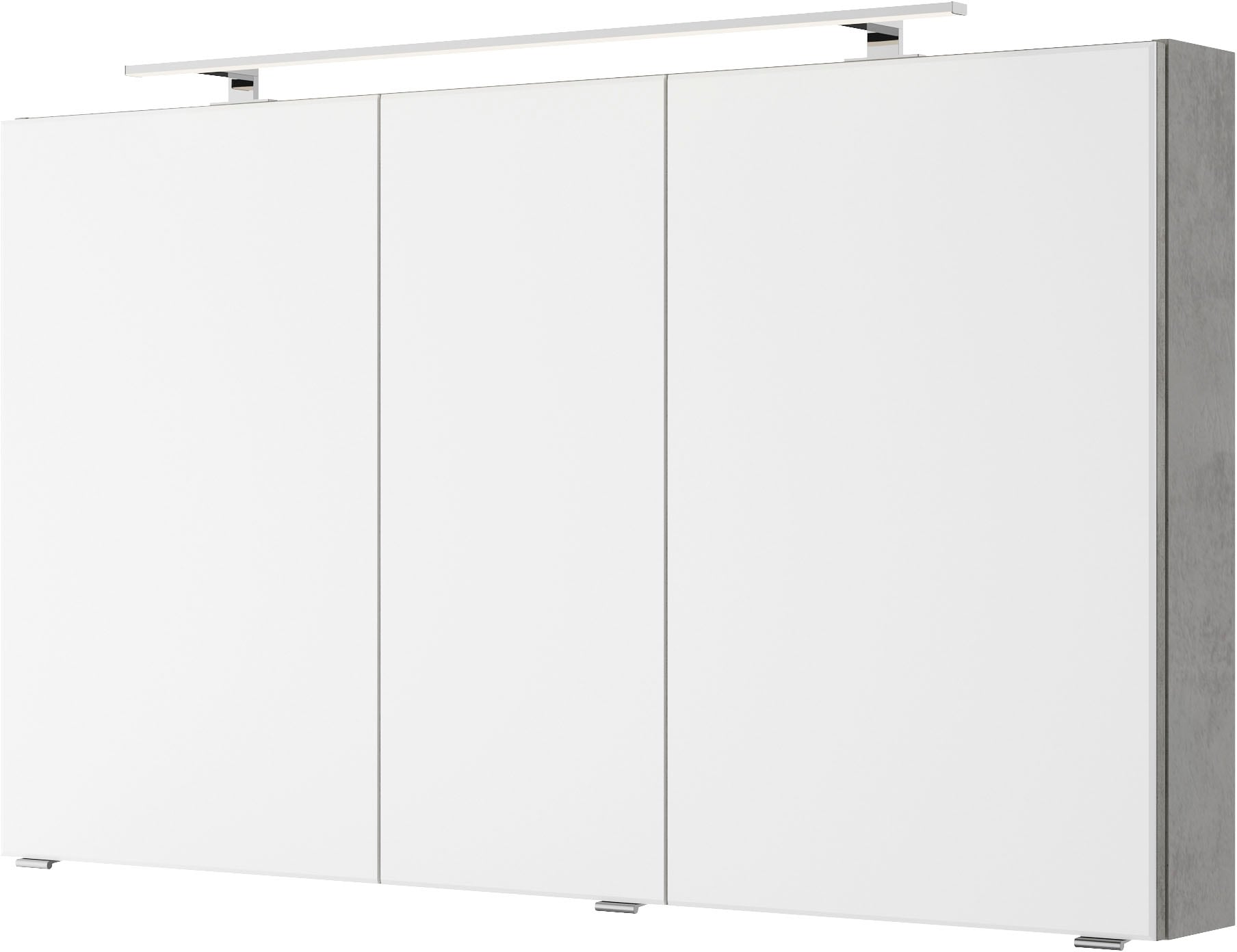Saphir Badmöbel-Set »Serie 4035 2-teilig, Keramik-Doppelwaschtisch mit LED-Spiegelschrank«, (Set), Doppel-Waschplatz inkl Türdämpfer, 120 cm breit, 2 Schubladen, 3 Türen