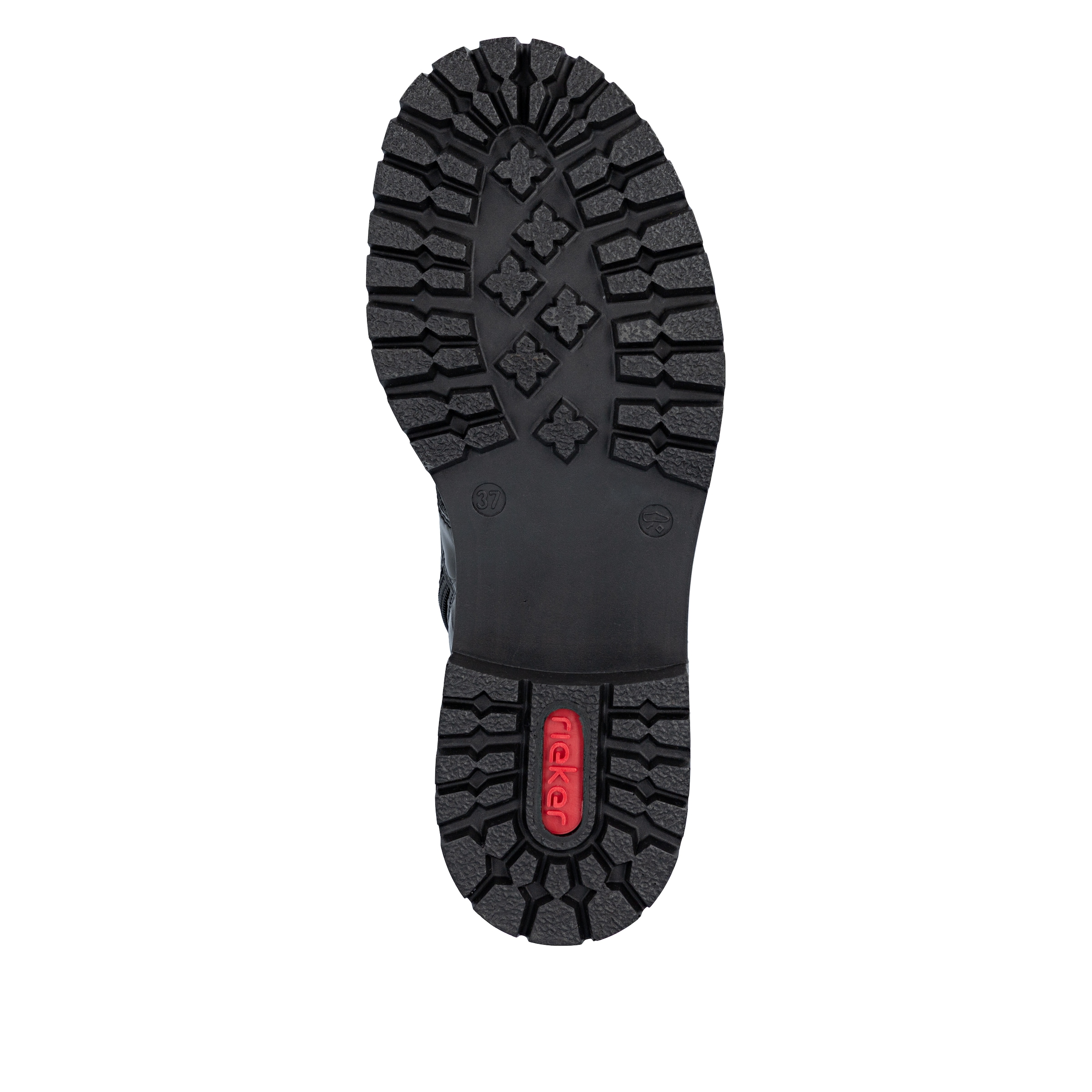 Rieker Schnürboots  Schnürstiefelette, Blockabsatz in Used-Optik