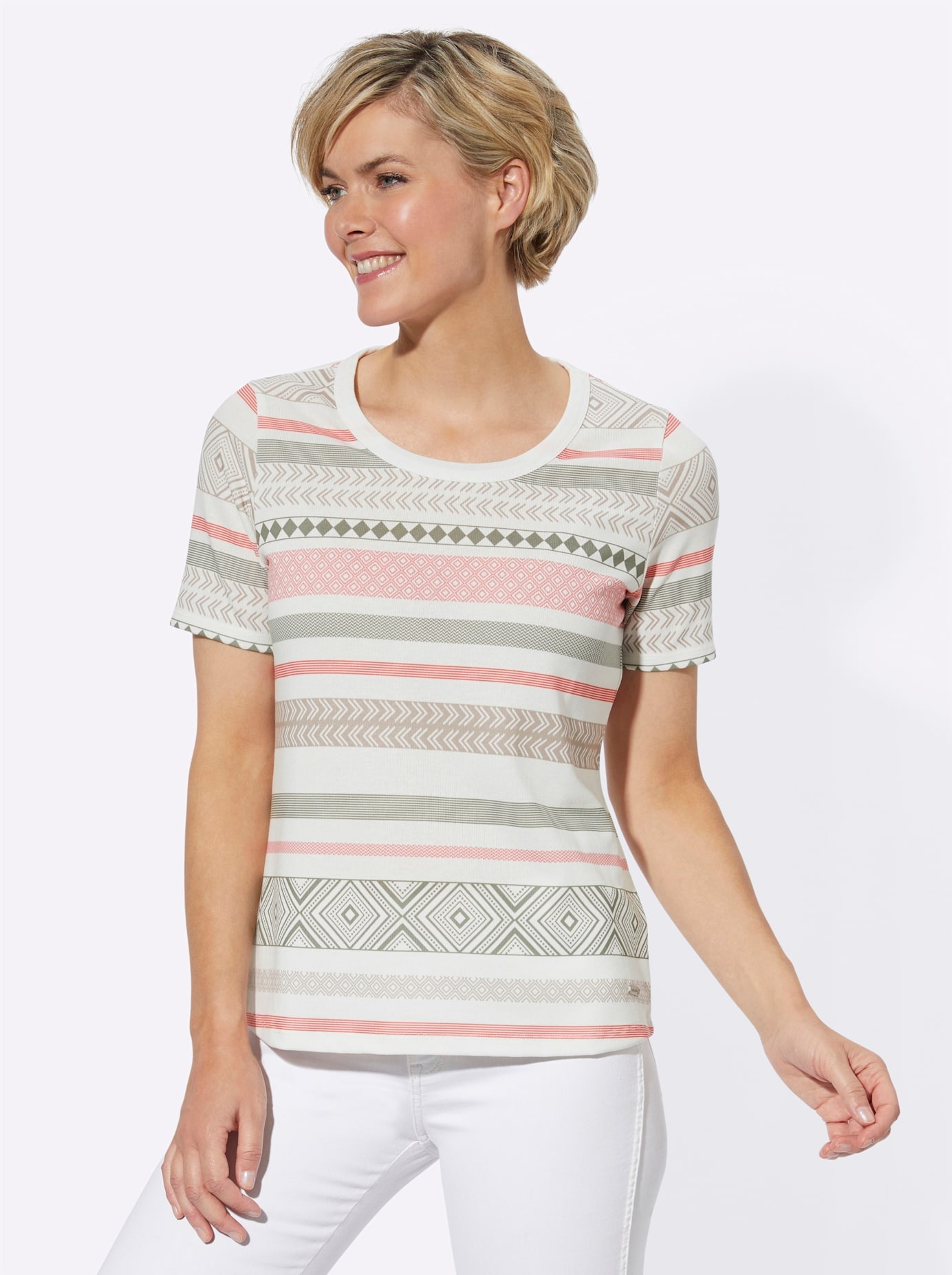 Casual Looks Kurzarmshirt "Shirt" 1 Stk. tlg. günstig online kaufen