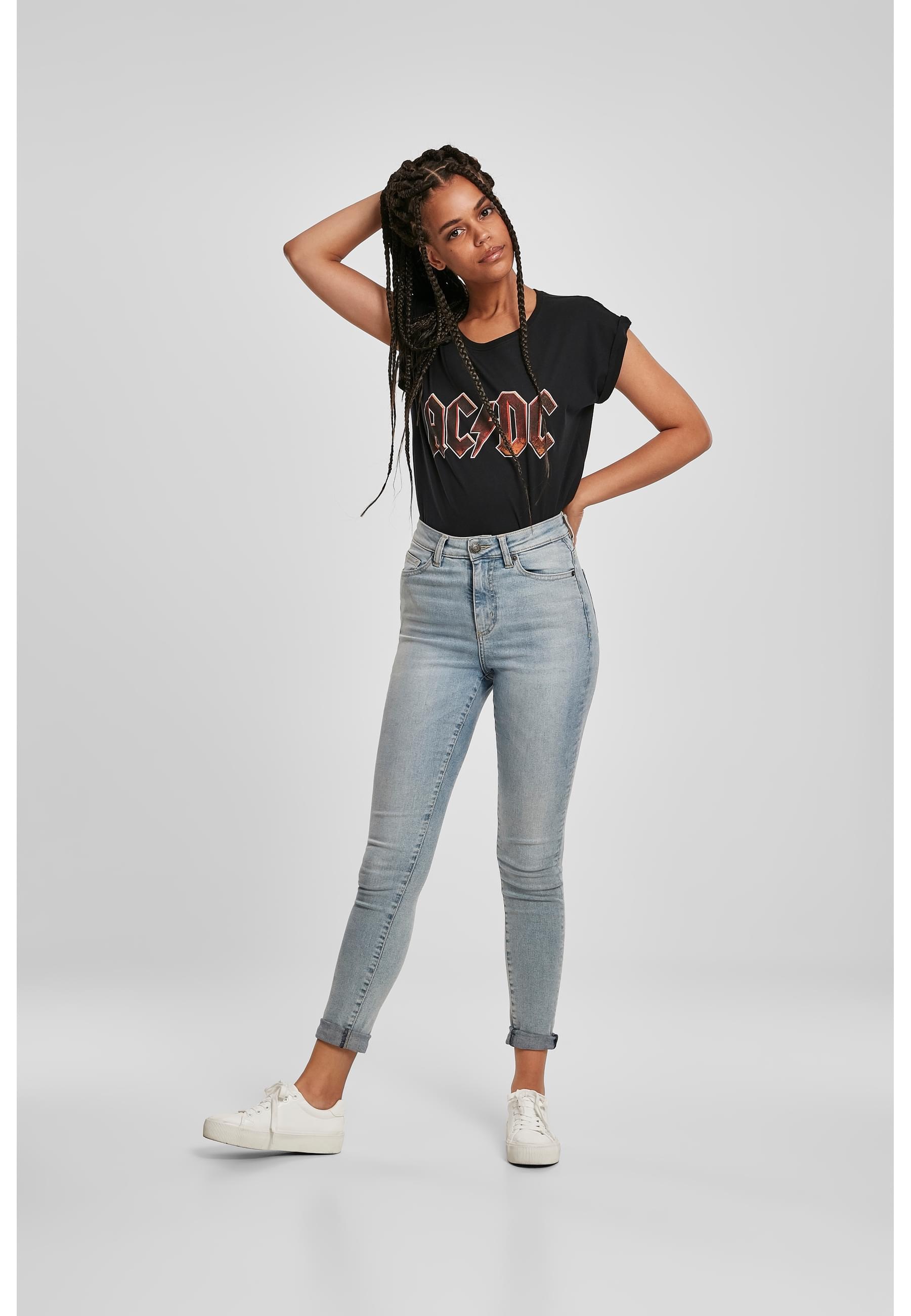 Merchcode Kurzarmshirt »Merchcode Damen Ladies AC/DC Voltage Tee«, (1 tlg.)