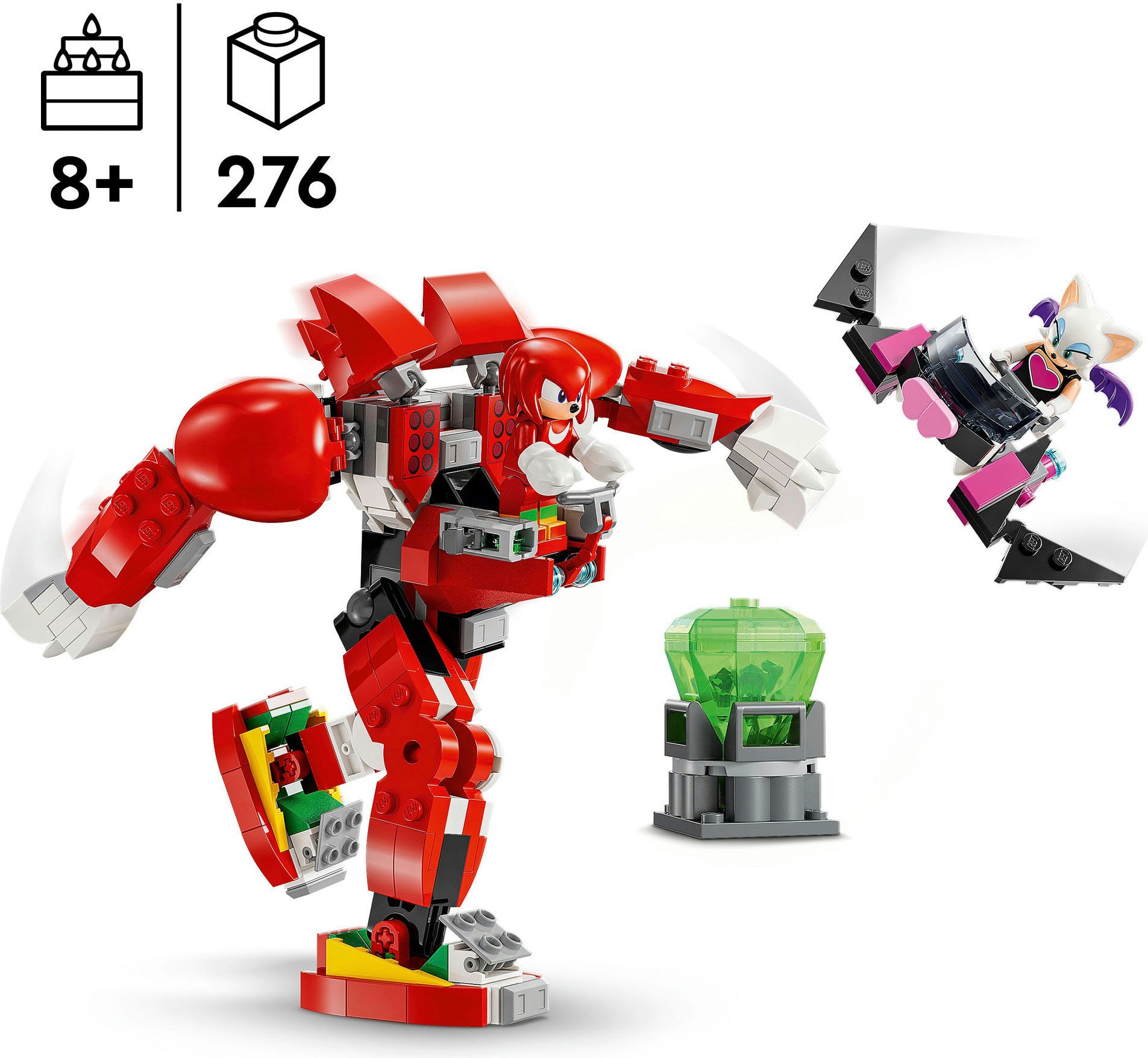 LEGO® Konstruktionsspielsteine »Knuckles' Wächter-Mech (76996), LEGO Sonic«, (276 St.), Made in Europe