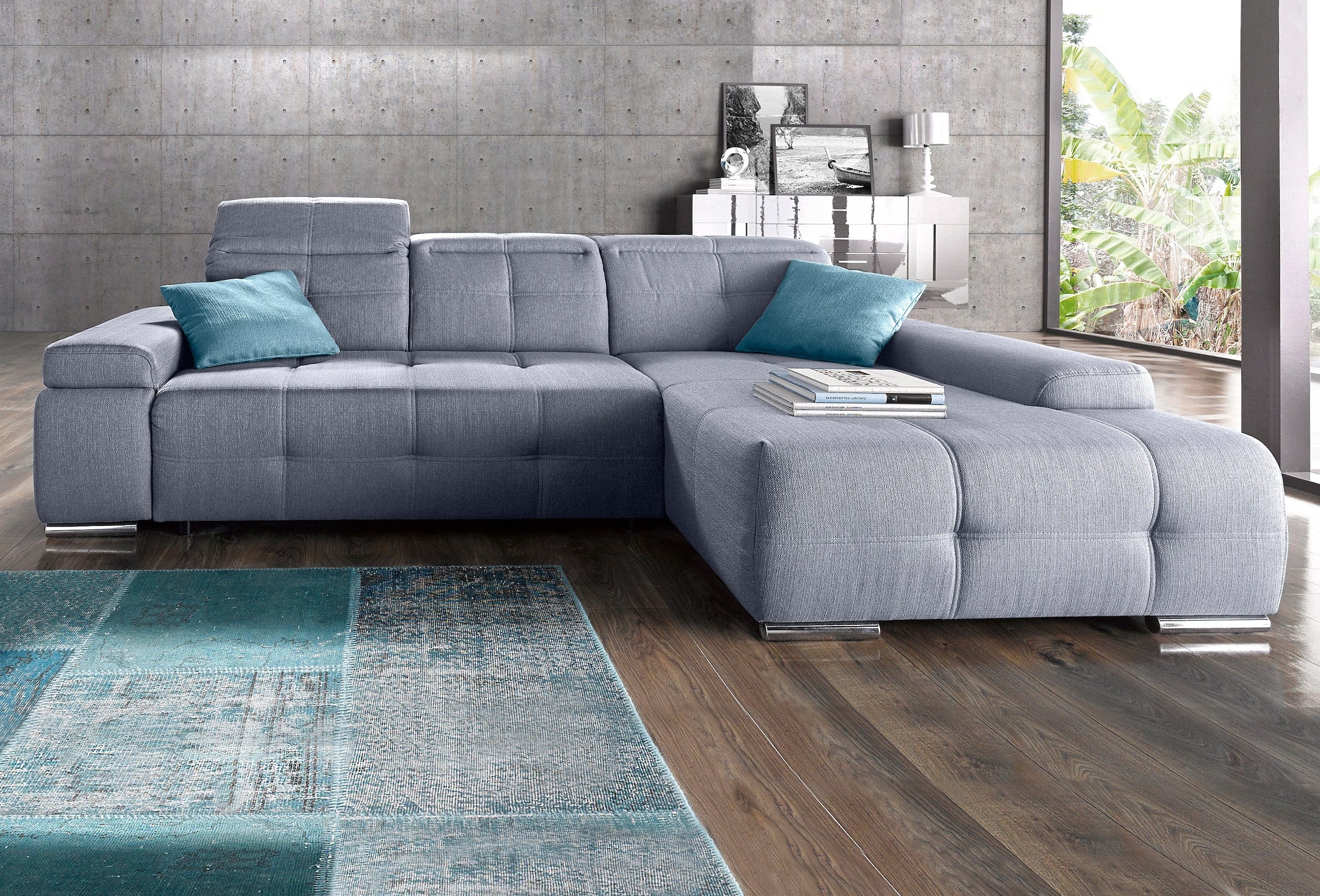 sit&more Ecksofa "Mistral L-Form", wahlweise mit Bettfunktion