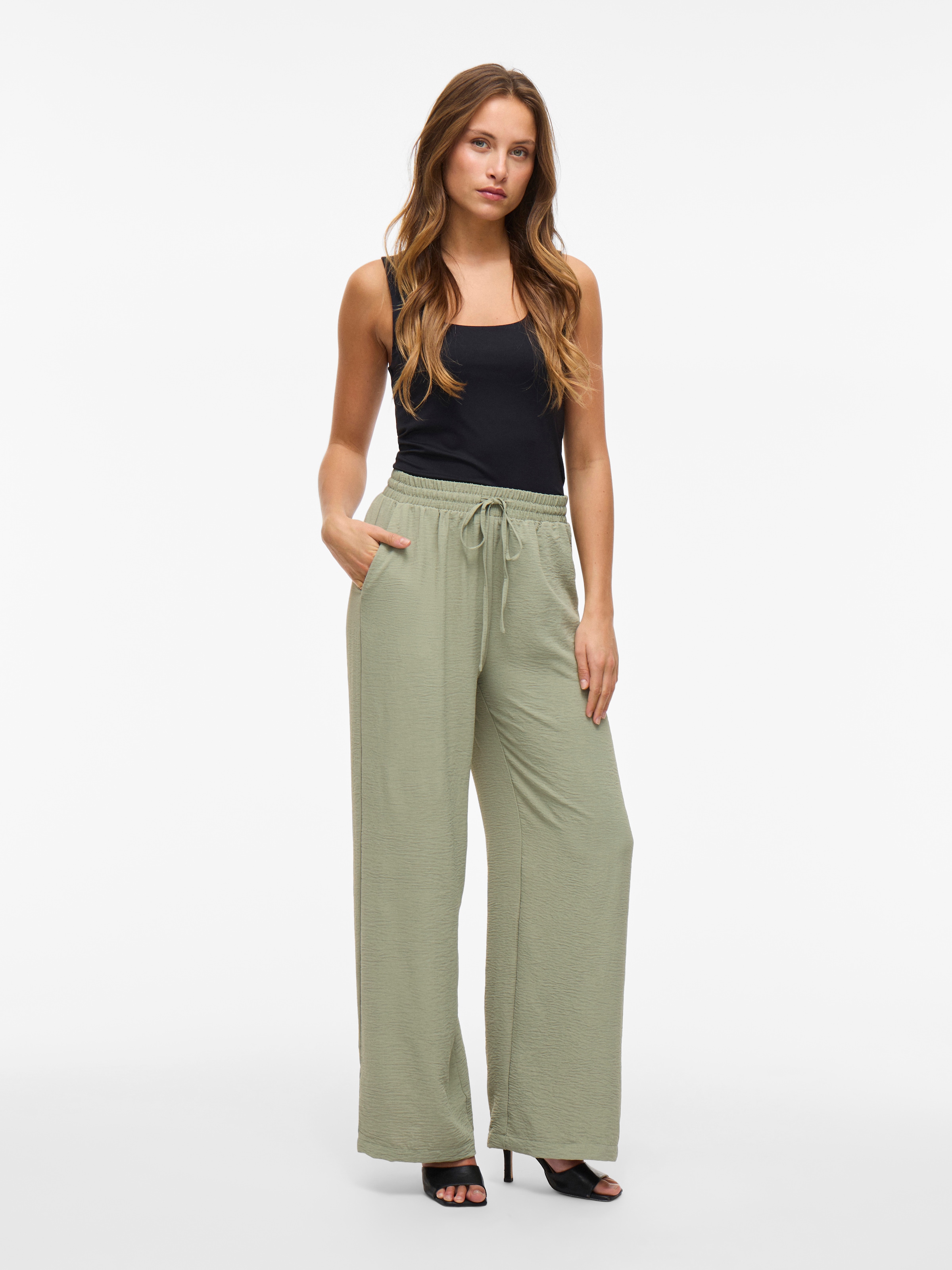 Vila Schlupfhose »VIJOSA HW WIDE PANTS - NOOS«, Sommerhose