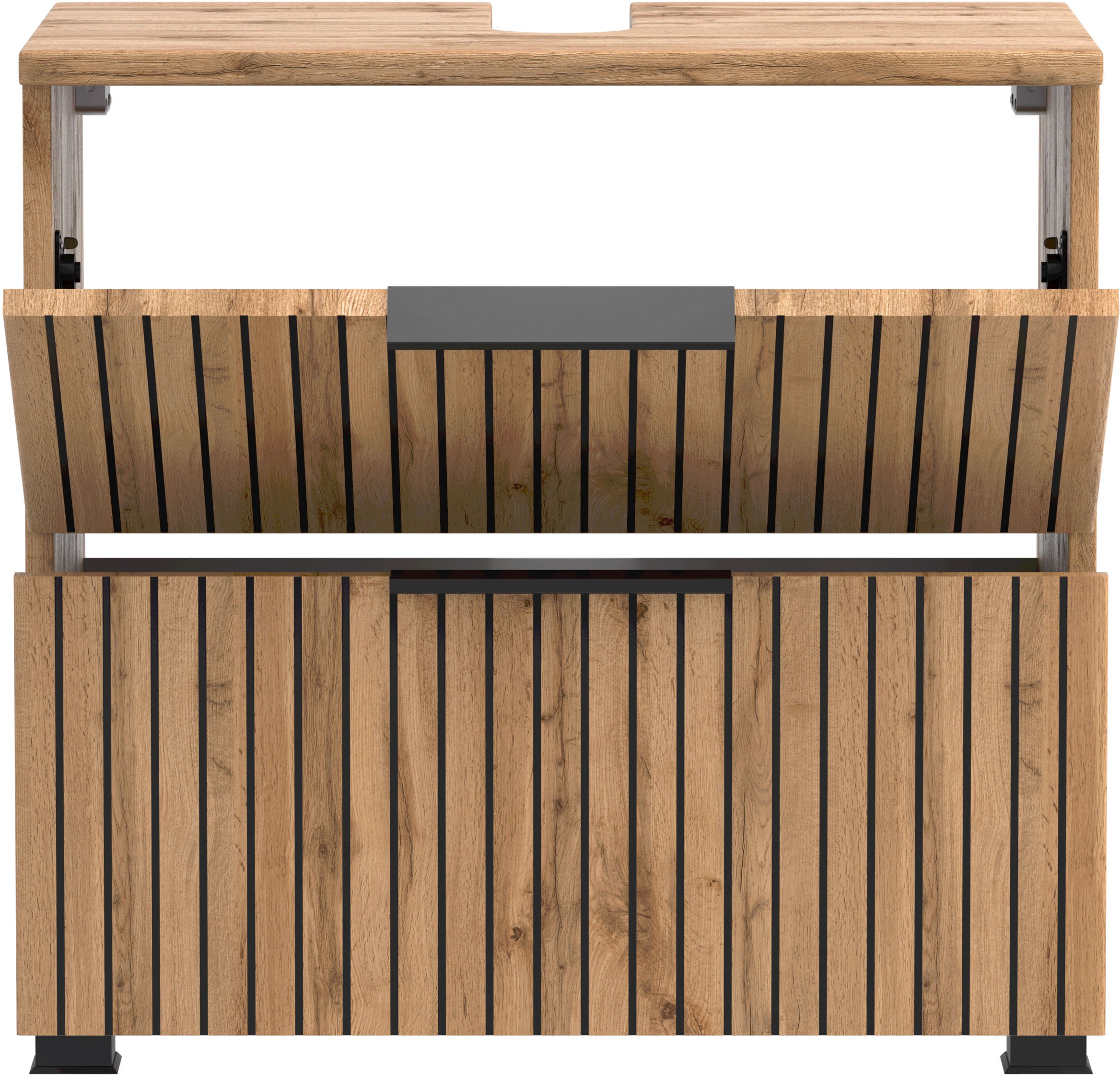 welltime Waschbeckenunterschrank, Welltime, Breite 60 cm, 1 Klappe, 1 Auszug, Softclose-Funktion