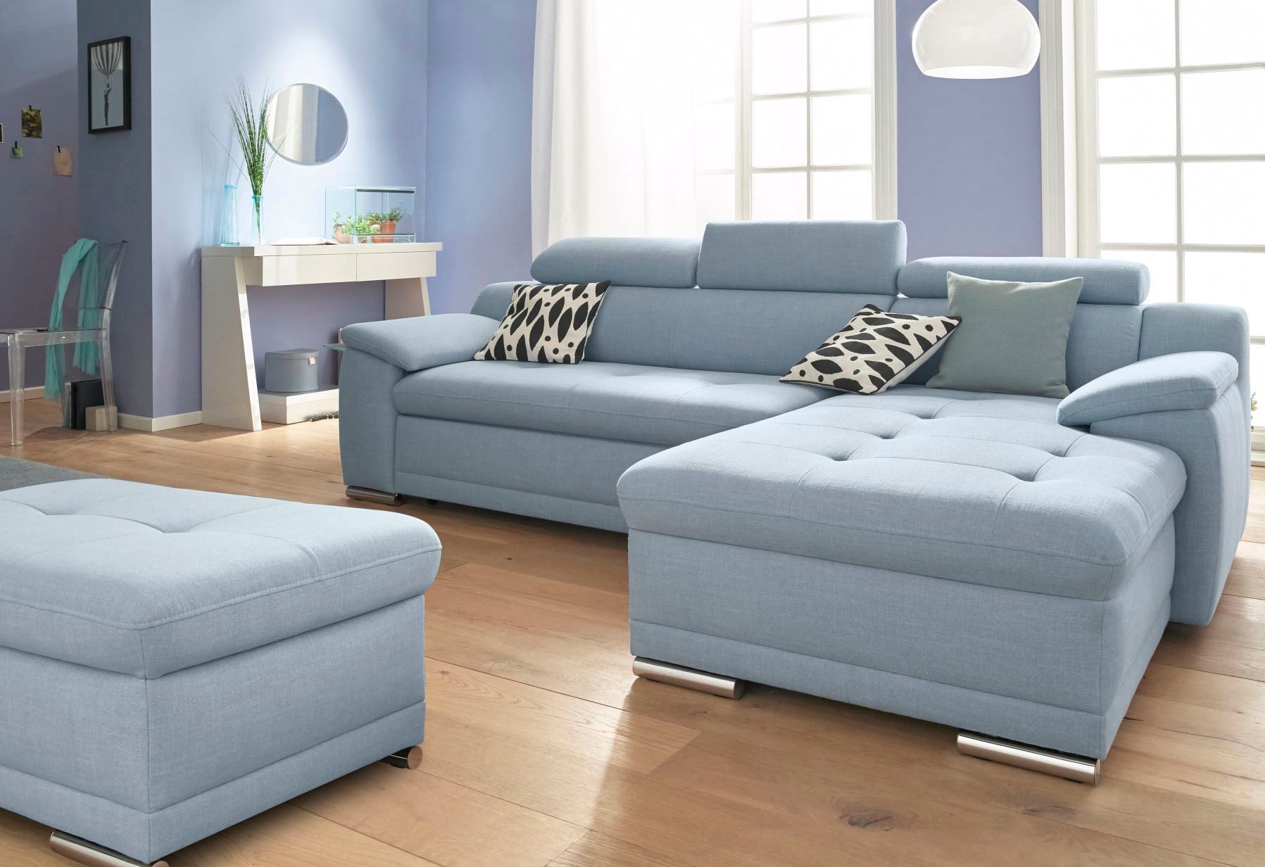 sit&more Ecksofa "Andiamo L-Form", wahlweise mit Bettfunktion, inklusive Ko günstig online kaufen