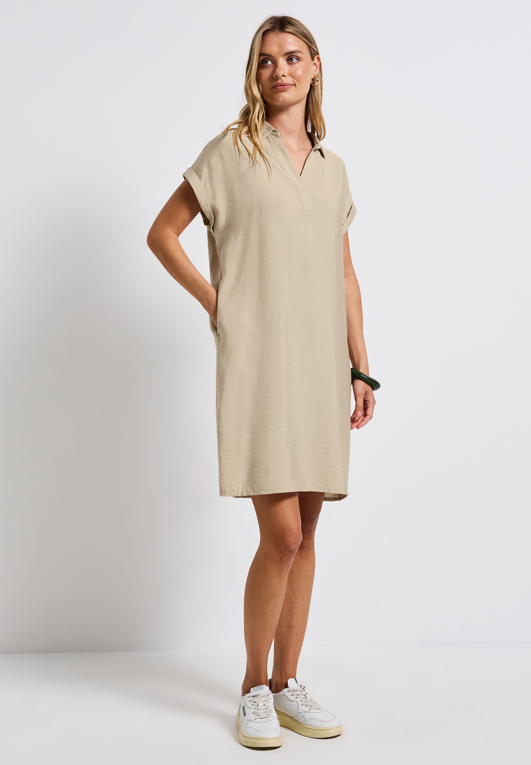 STREET ONE Shirtkleid Ohne Taschen in Unifarbe günstig online kaufen