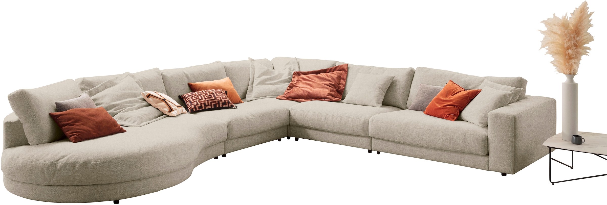 3C Candy Ecksofa "Enisa II, bequem und komfortabel, Mega Familiensofa, L-Fo günstig online kaufen