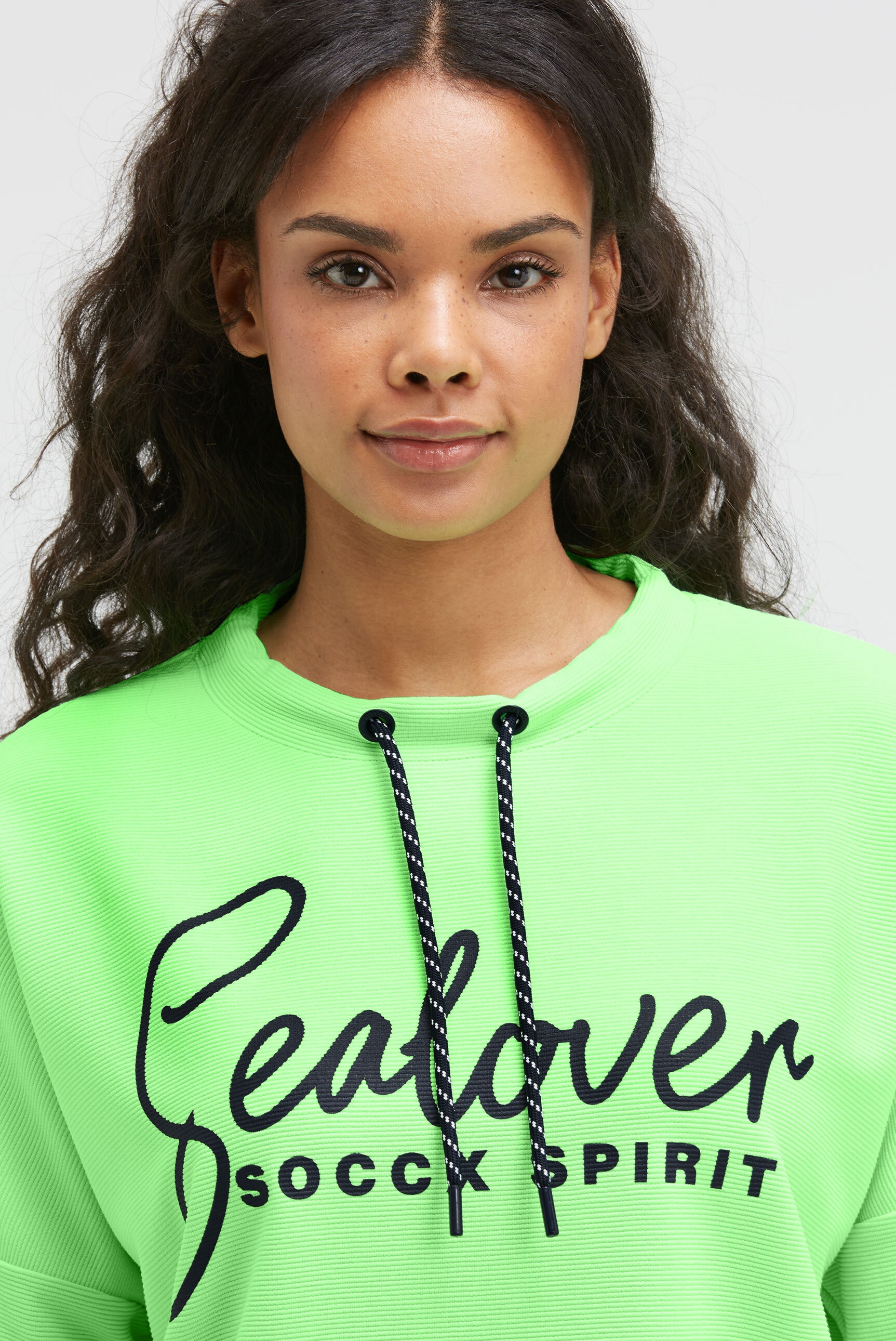 SOCCX Sweater , mit Gummizug im Saum
