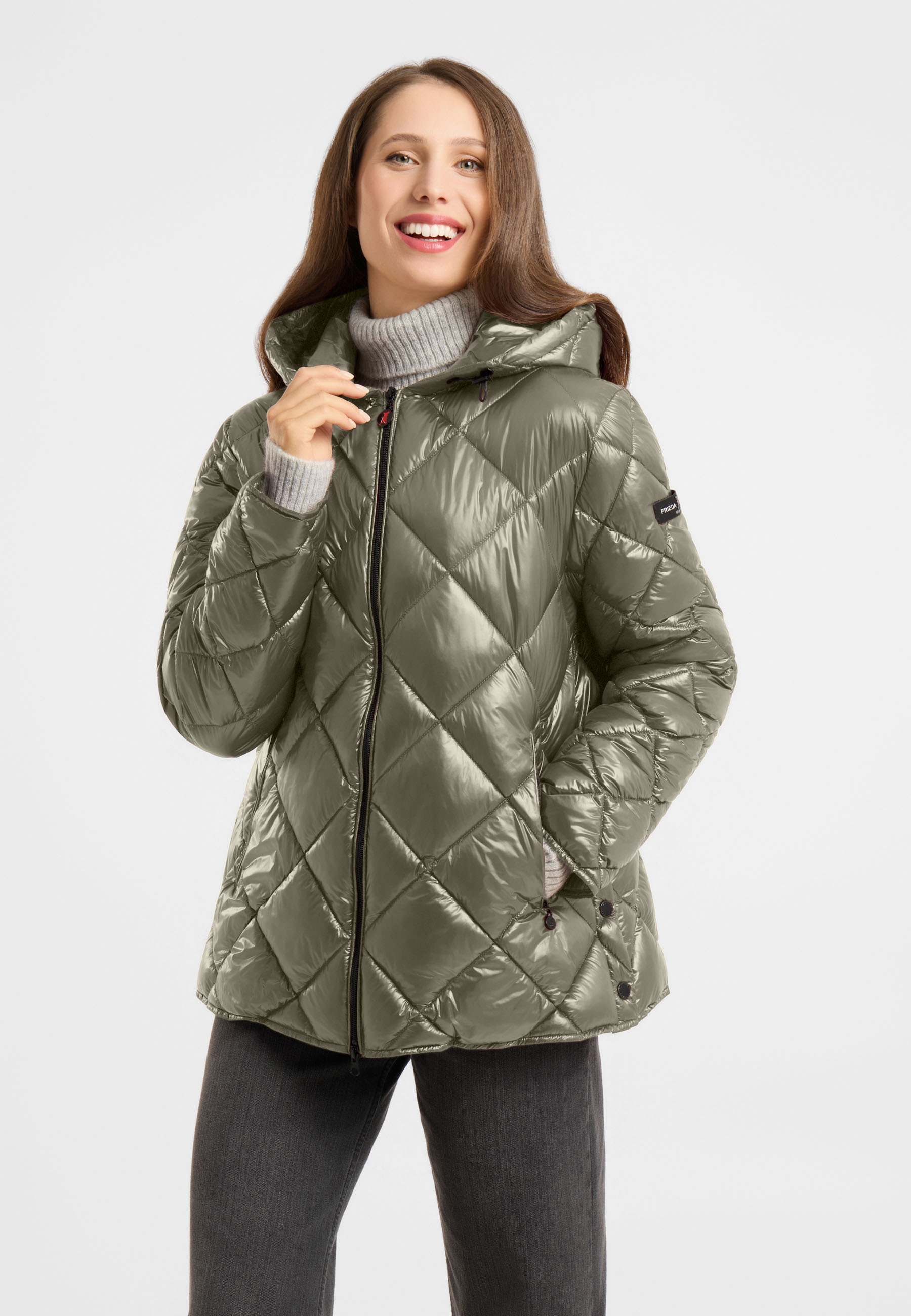 Frieda & Freddies Winterjacke »Frieda & Freddies Steppjacke aus Glossy-Nylon«