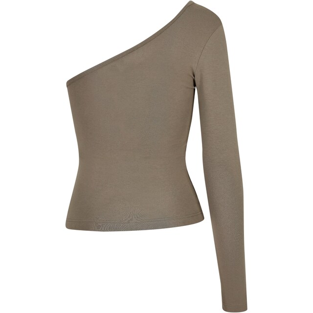 URBAN CLASSICS Langarmshirt »Damen Ladies Asymmetric Longsleeve«, (1 tlg.)  für bestellen | BAUR