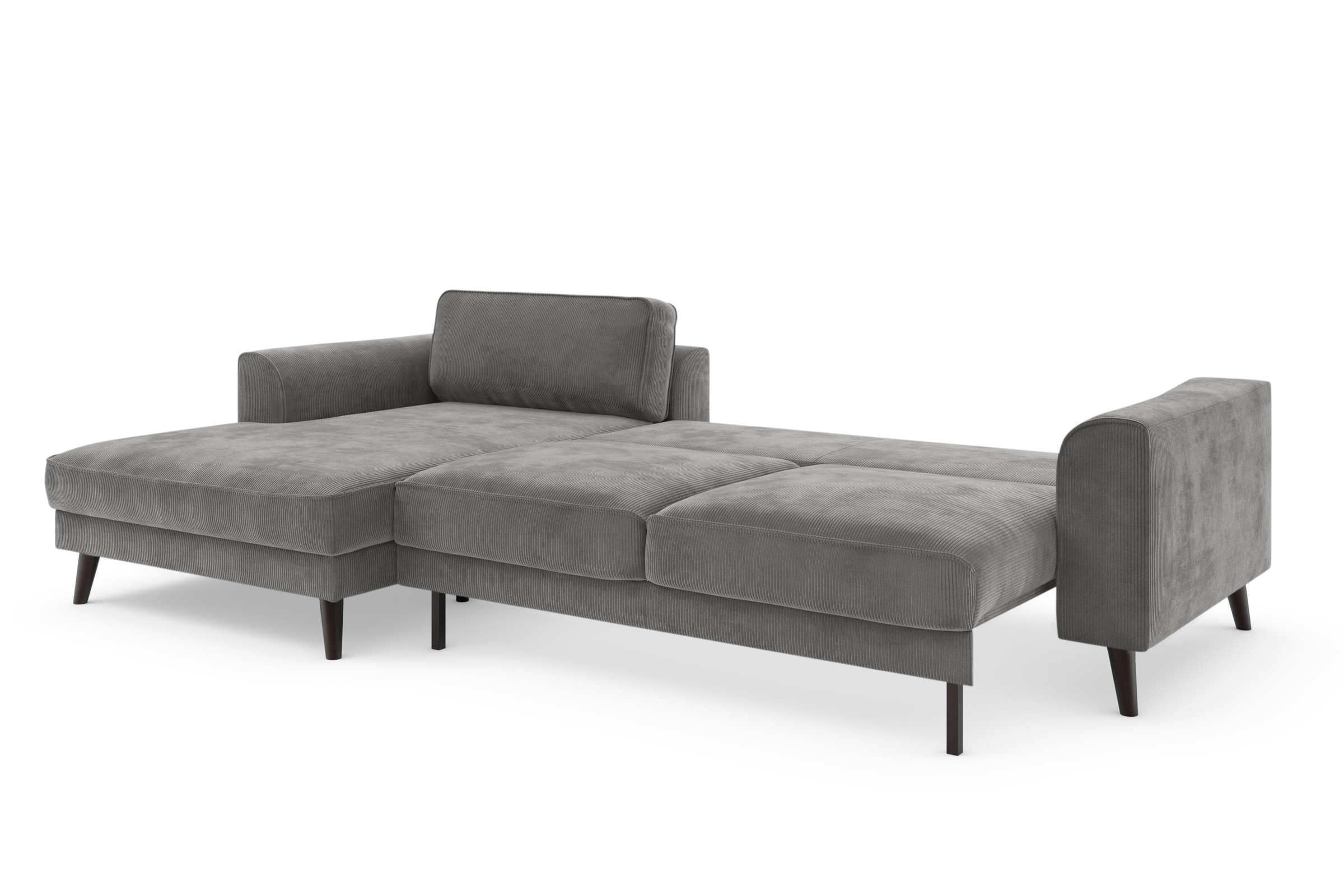 TRENDMANUFAKTUR Ecksofa »Lumber Jack, elegantes Designsofa, zeitlos modern, hoher Sitzkomfort«, wahlweise mit Bettfunktion u. Bettkasten, L-Form