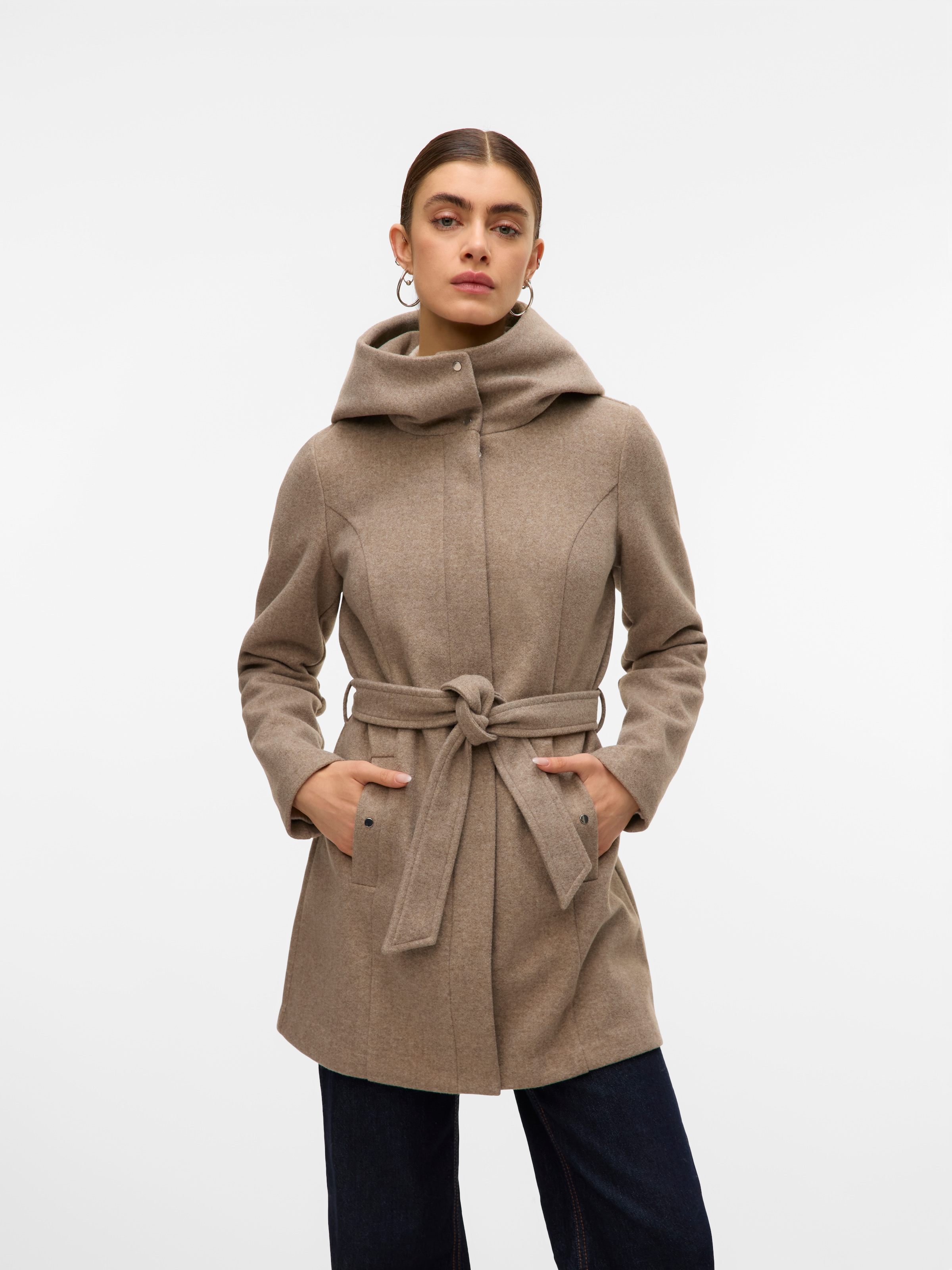 Vero Moda Langjacke "VMPOPLIVA JACKET GA BOO", mit Kapuze günstig online kaufen
