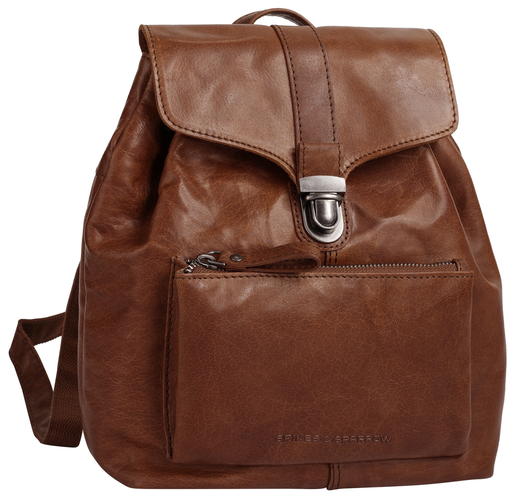 Spikes & Sparrow Cityrucksack »SPIKES & SPARROW Damen echt Leder« echt Leder