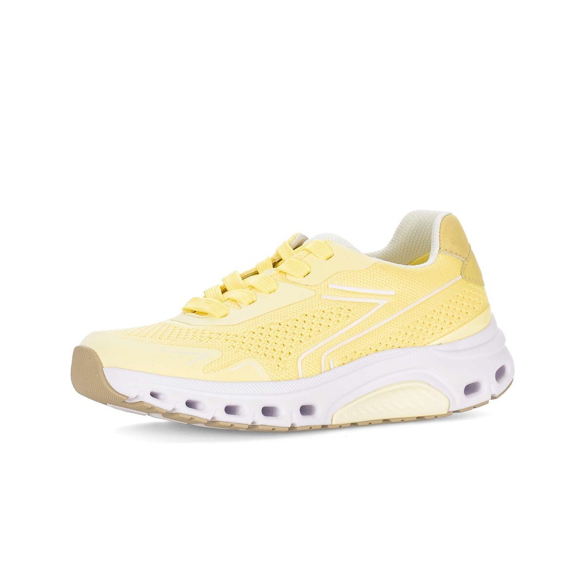 Sneaker GABOR "Sneaker low", Damen, Gr. 43, gelb, Schuhe Sneaker