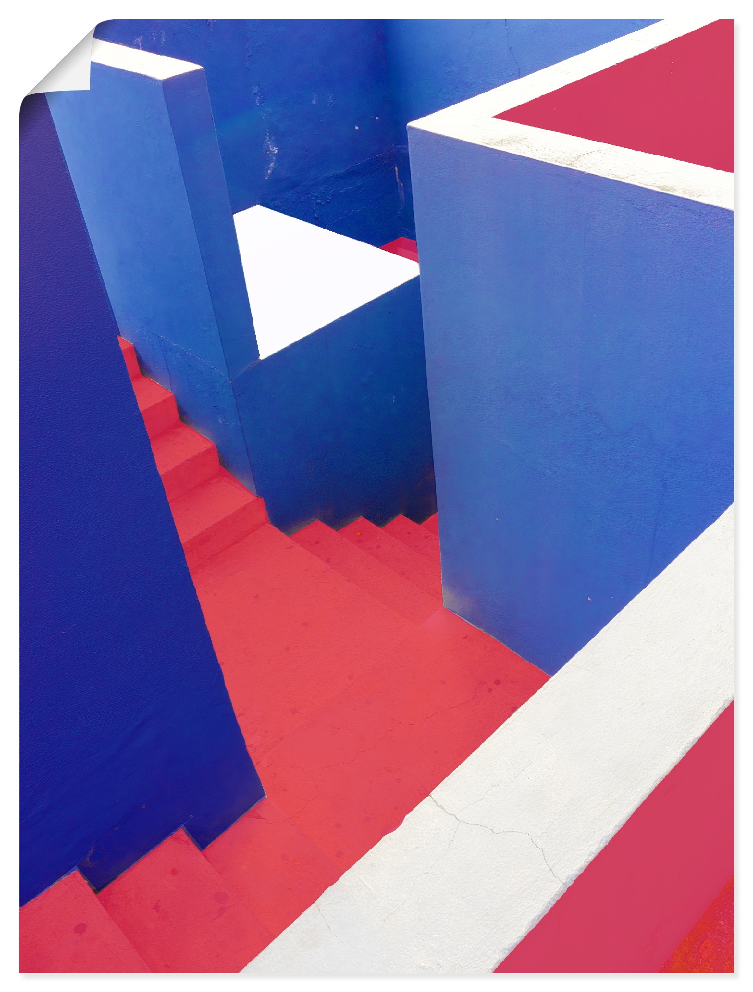 Wandbild ARTLAND "staircase", farbe bild(er): blau, B:45cm H:60cm, Papier, Bilder, als Alubild, Leinwandbild, Poster, Wandaufkleber in verschied. Größen