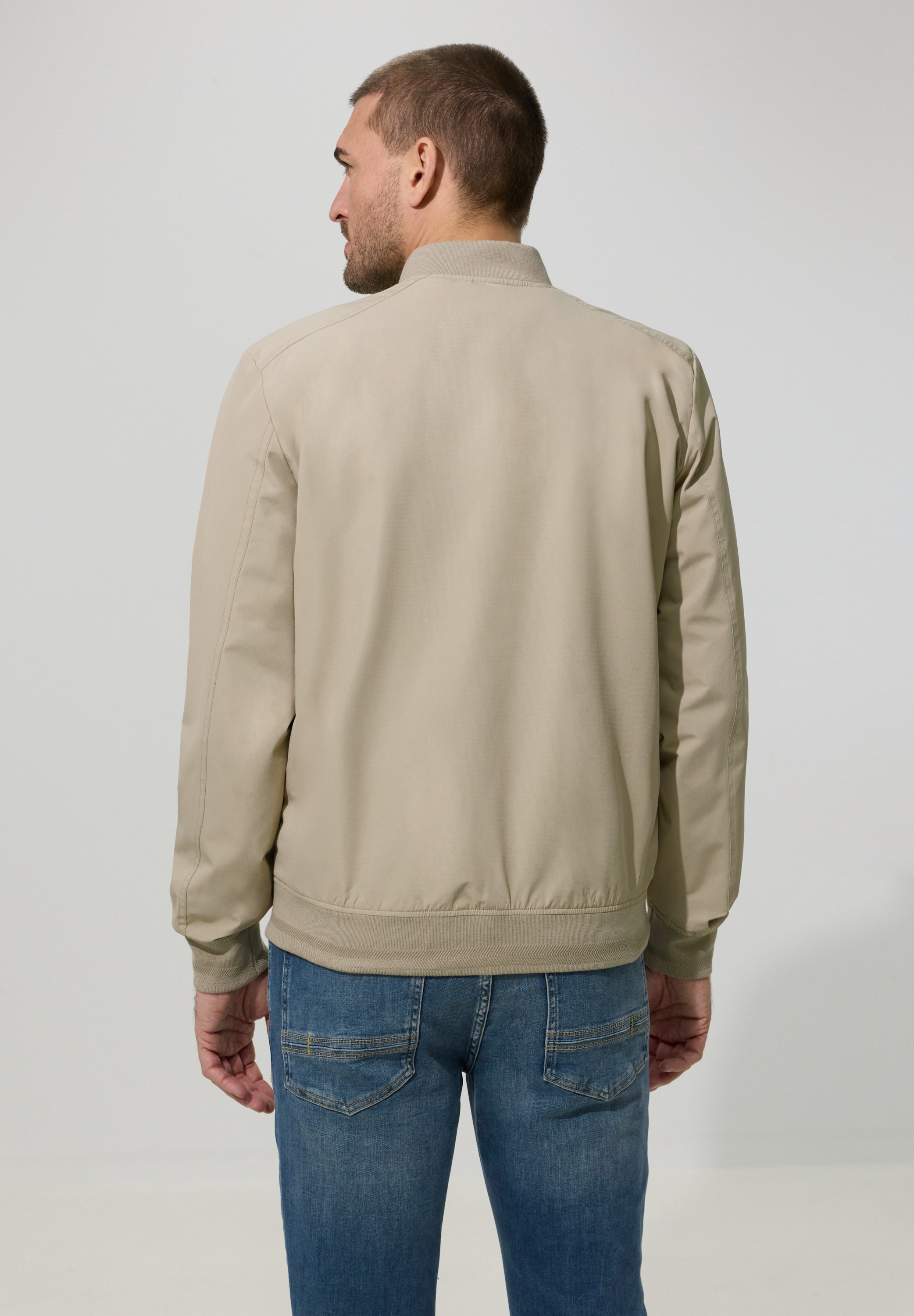 STREET ONE MEN Blouson ohne Kapuze mit Stehkragen