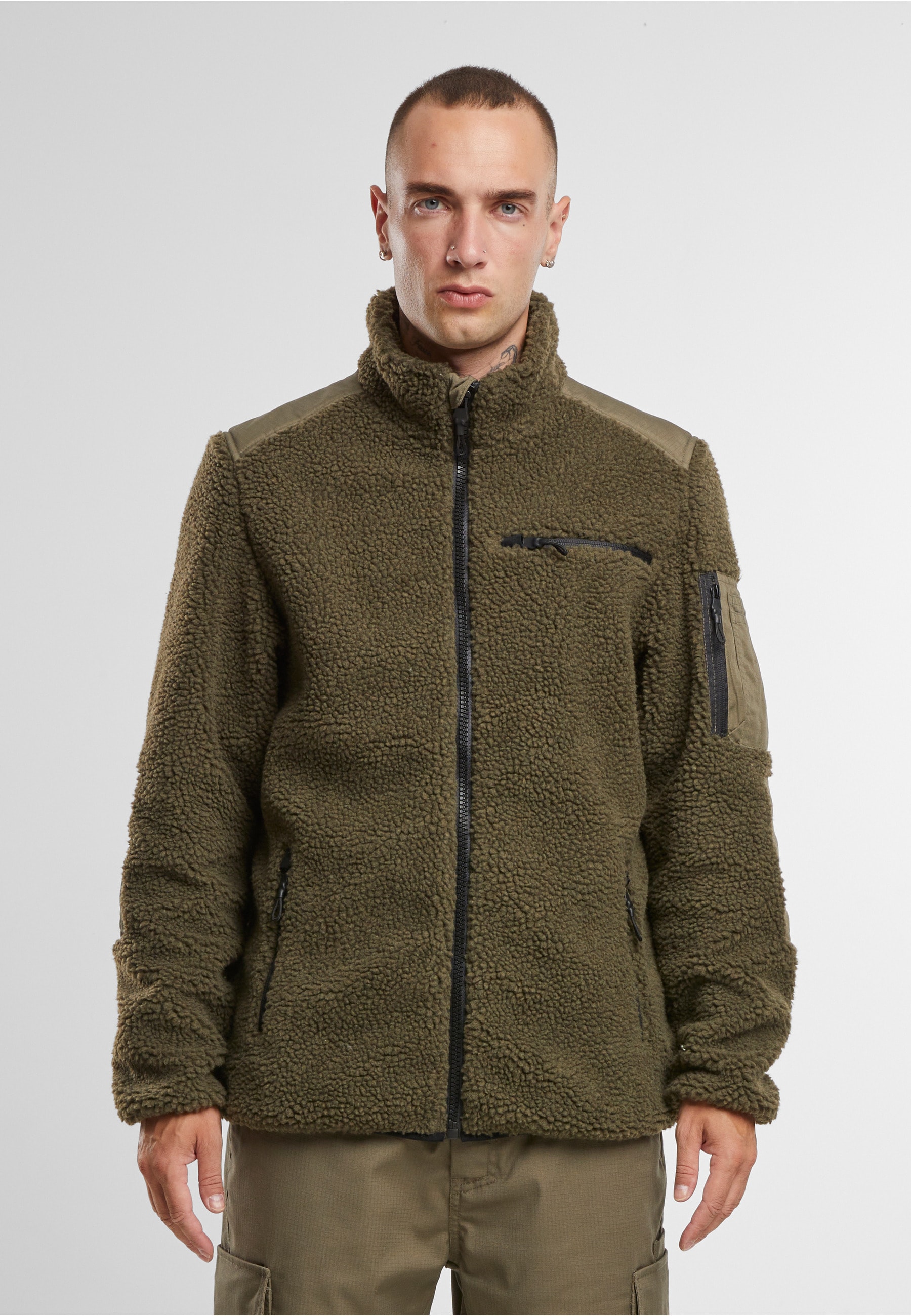 Brandit Allwetterjacke »Brandit Brandit Men Ramble Teddyfleece Jacket« 1 Stk. tlg. ohne Kapuze
