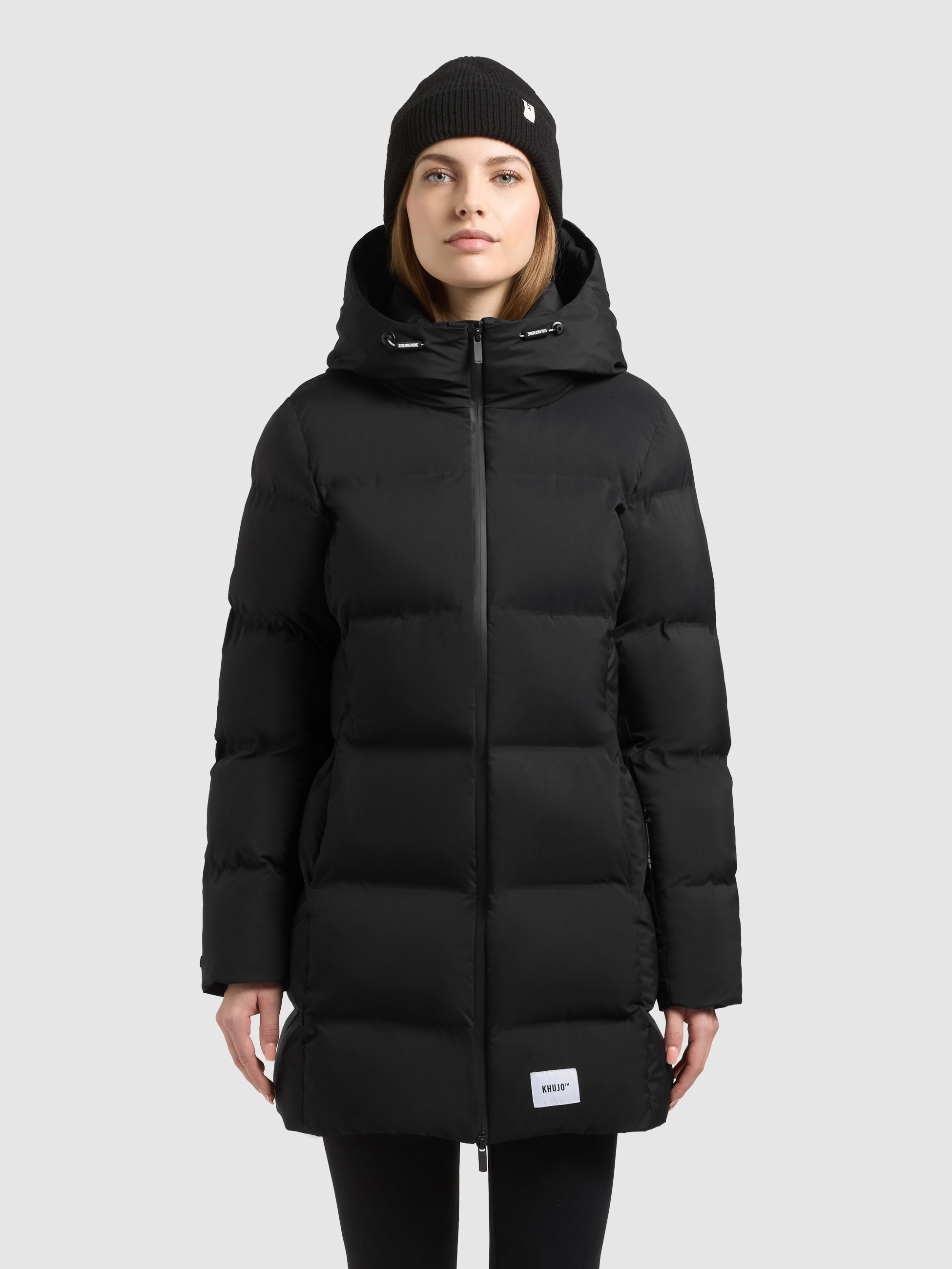 khujo Steppjacke »TANARE5« mit Kapuze Reißverschlusstaschen mit Fleecefutter