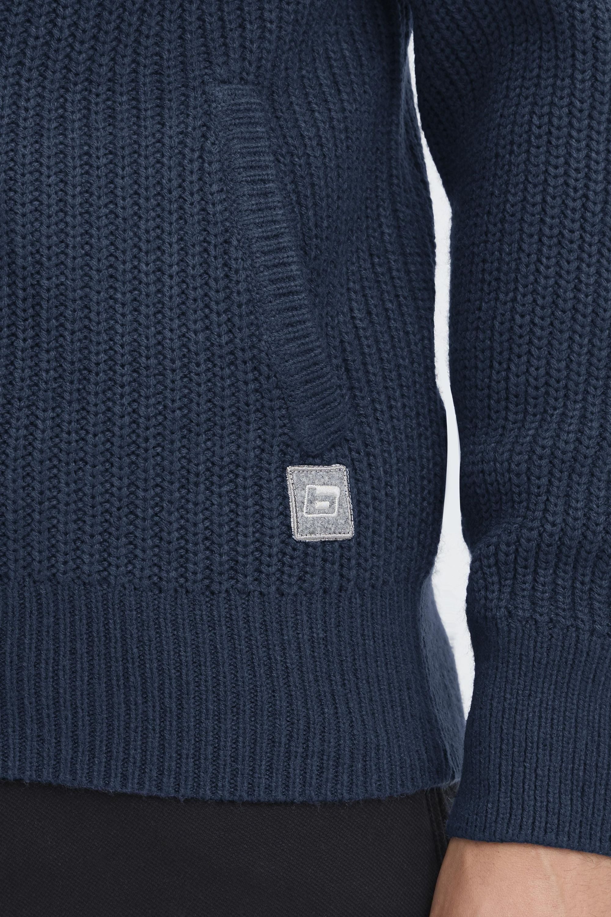 Blend Strickjacke »BHMRibes« Schicke Zip-Jacke mit Eingrifftaschen