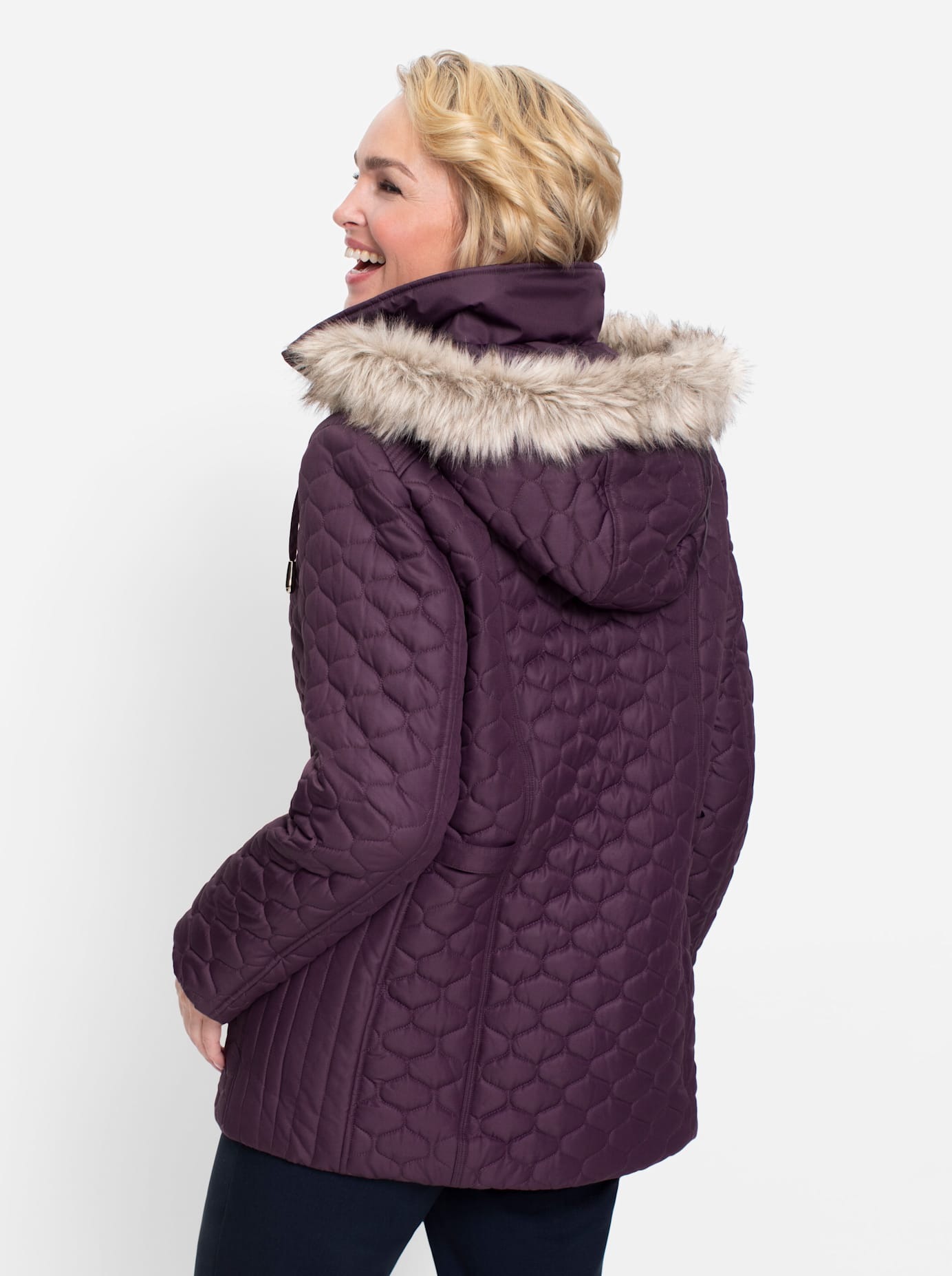 Classic Steppjacke, mit Kapuze