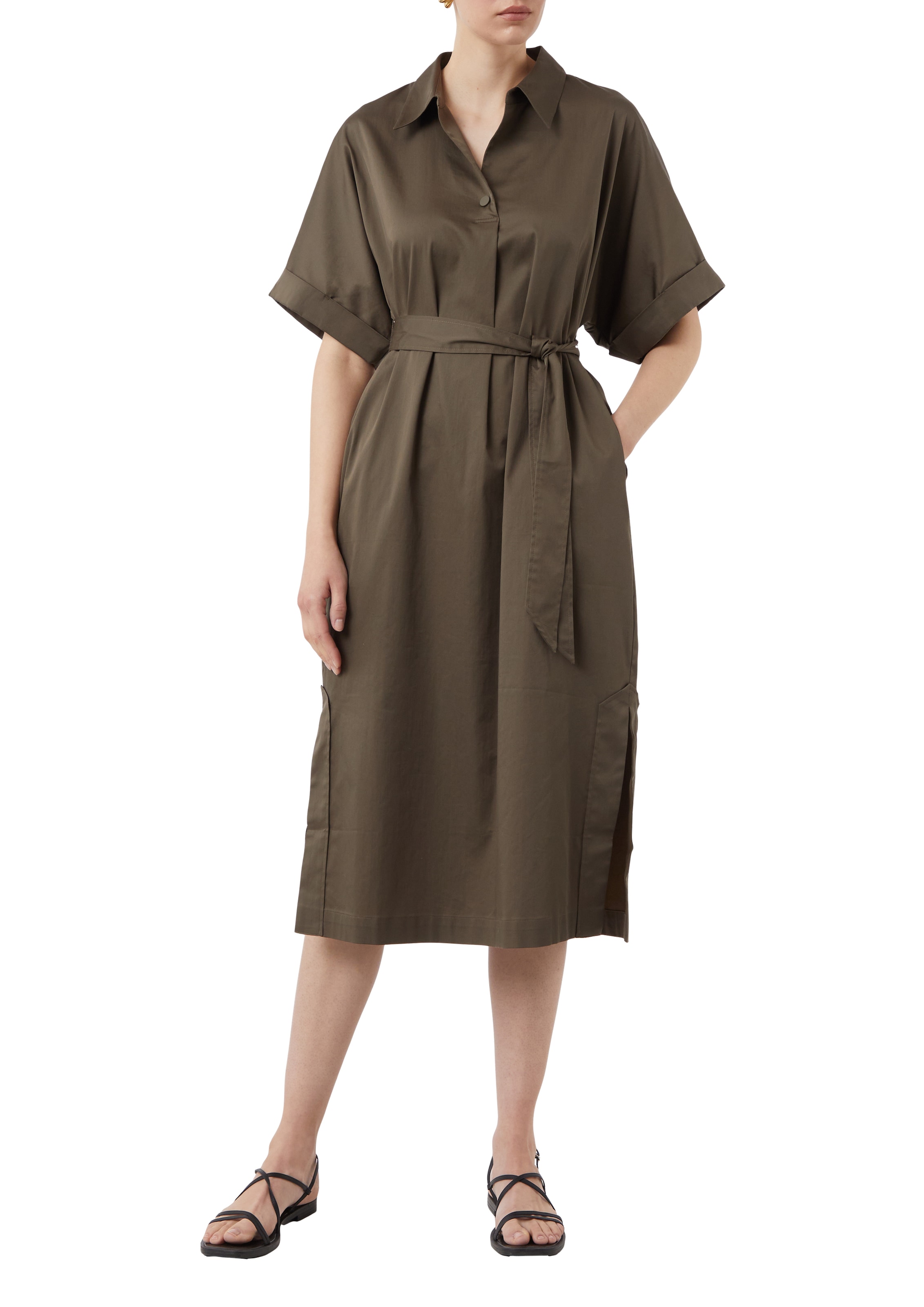 Comma Sommerkleid mit Bindegürtel