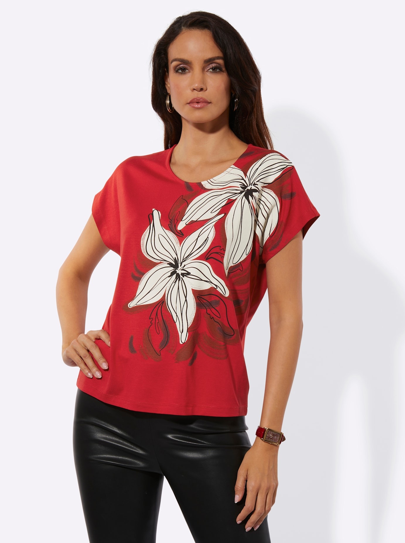 creation L Print-Shirt "Druck-Shirt" 1 tlg. günstig online kaufen