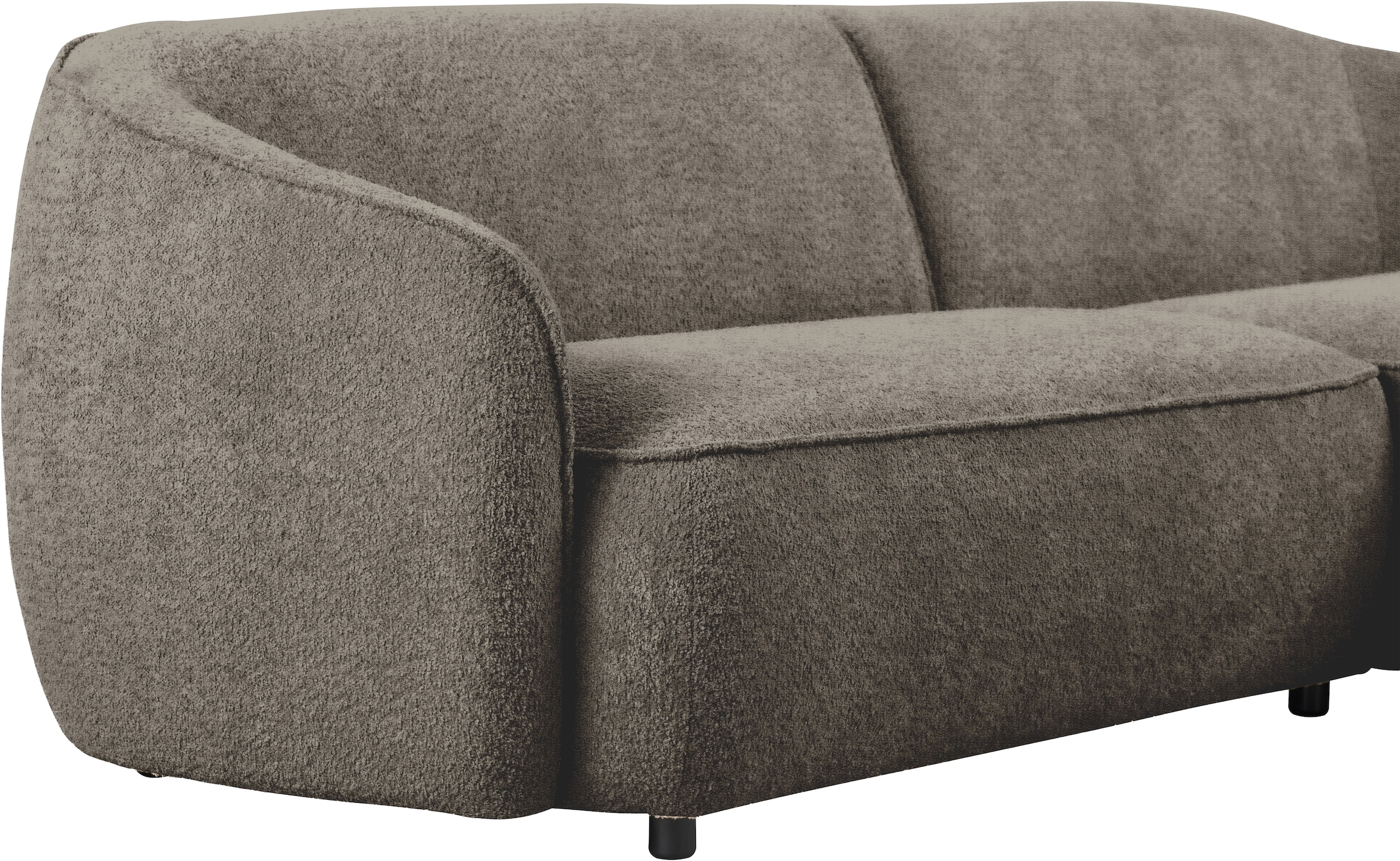 INOSIGN Ecksofa »Cosigo«, Breite 246 cm, 2 Chenille-Stoffe zur Auswahl, mit Kaltschaum