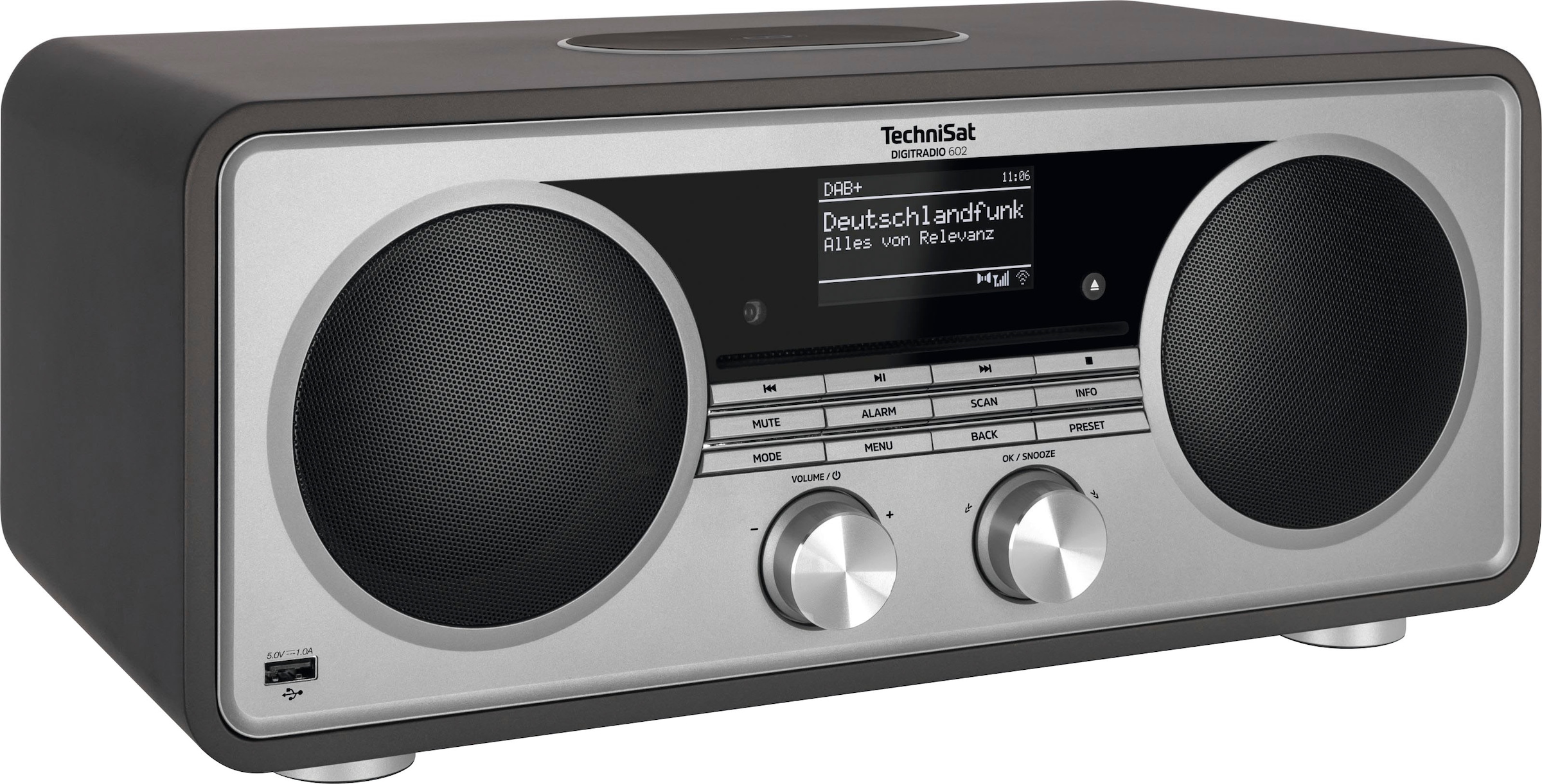 TechniSat Internet-Radio »DIGITRADIO W), Stereoanlage, (DAB BAUR RDS 70 +)-UKW (Bluetooth-WLAN Digitalradio CD-Player | mit 602«