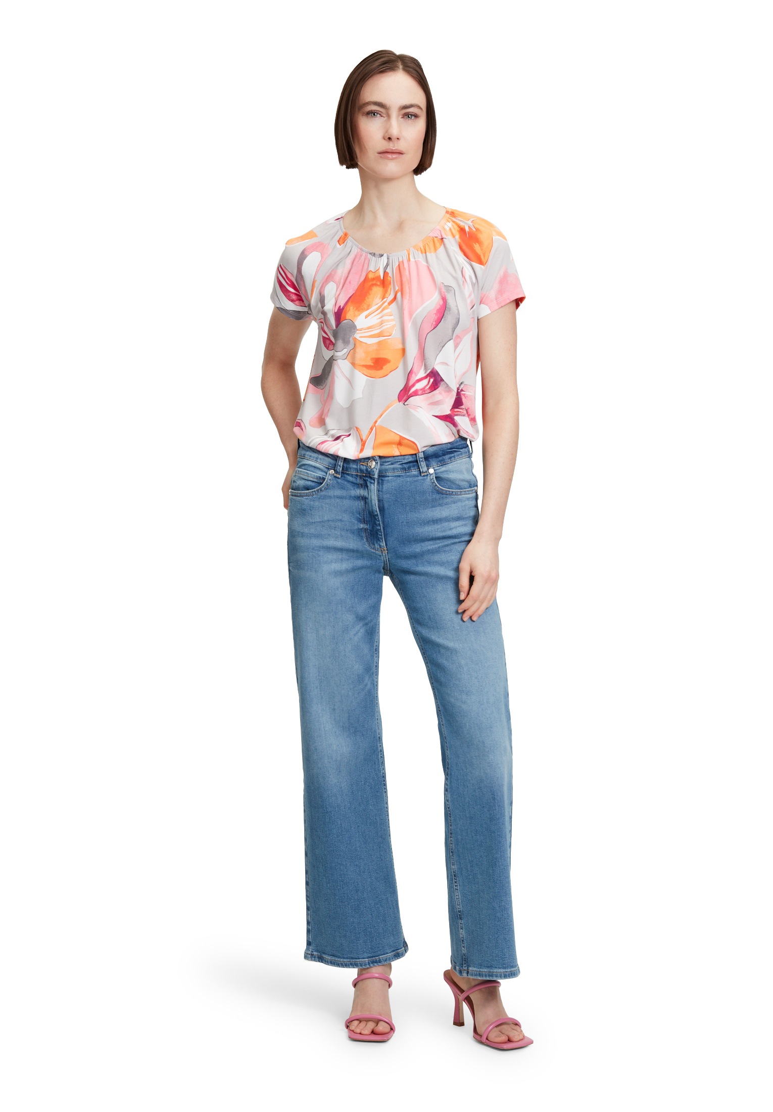 Betty Barclay Kurzarmshirt »Betty Barclay Casual-Shirt mit Gummizug«, (1 tlg.), Druck