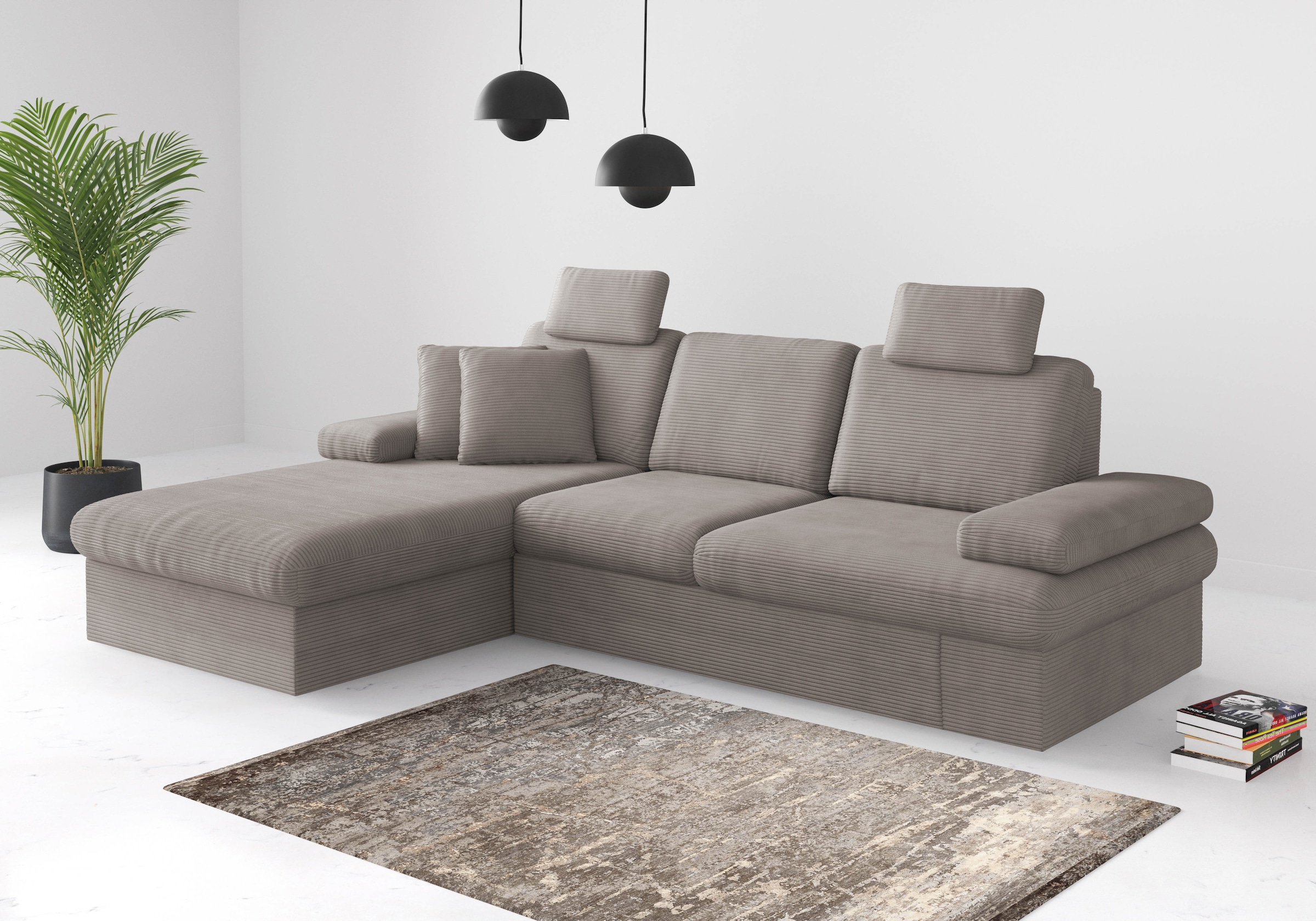 sit&more Ecksofa "Moreno", mit Armteilverstellung,wahlweise mit Bettfunktio günstig online kaufen