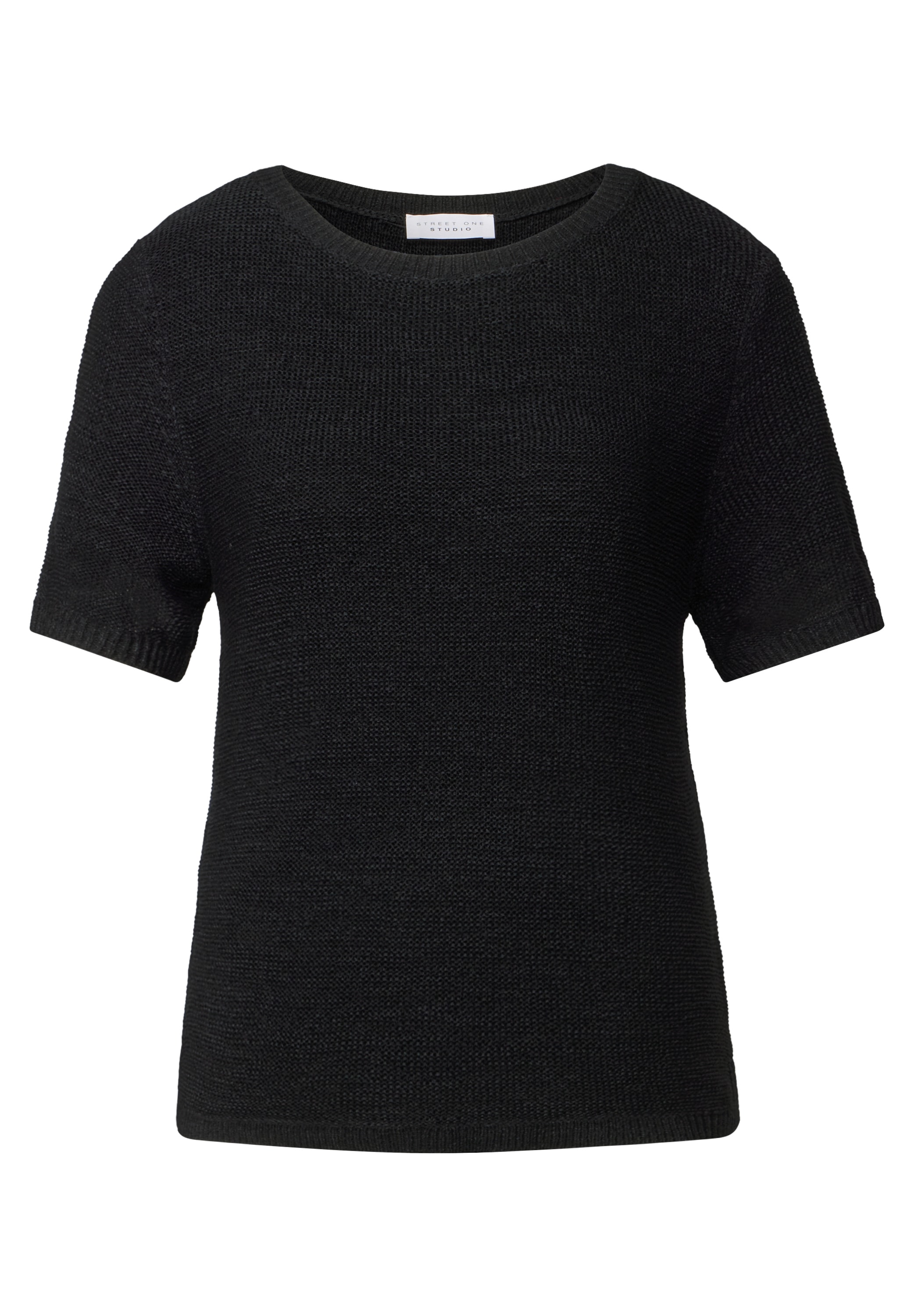 STREET ONE STUDIO Kurzarmpullover, mit grober Struktur
