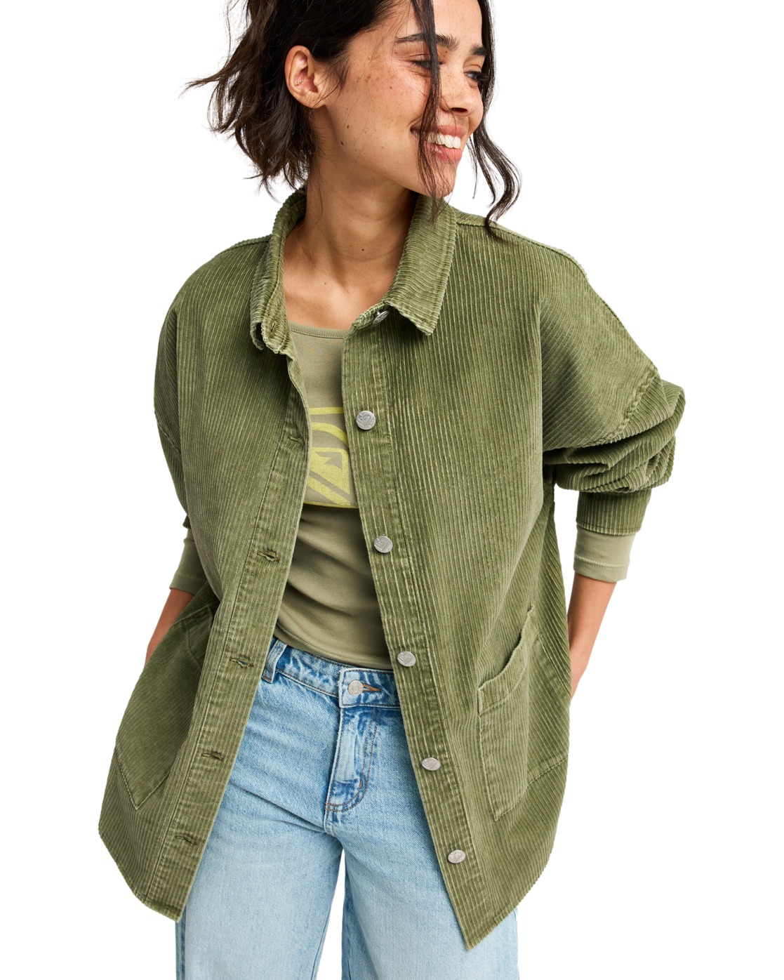 Roxy Hemdjacke "Kick Back Washed Cord"