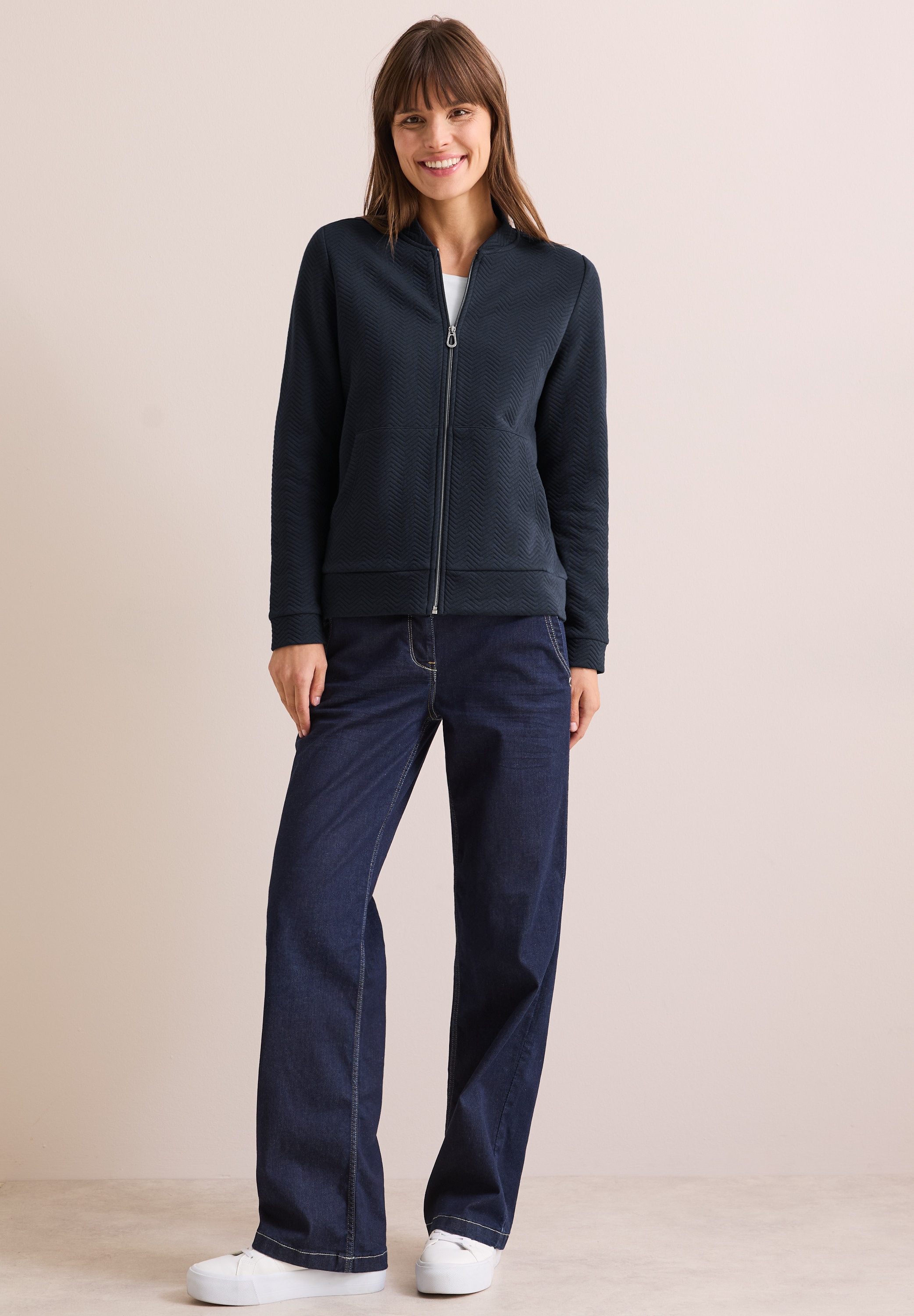 Cecil Cardigan, aus softem Materialmix