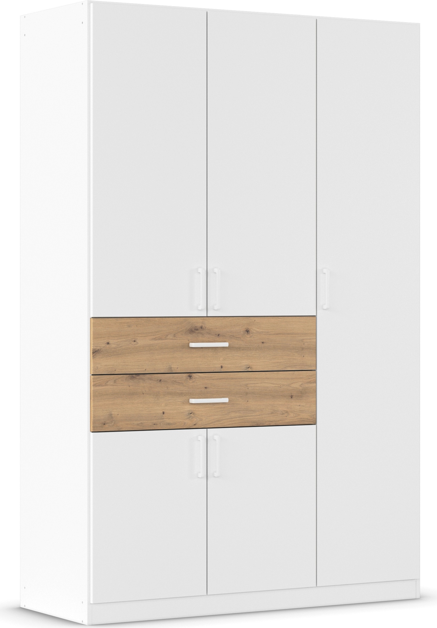rauch "Kleiderschrank Schrank Garderobe MAIKA mit Dekor-Front" 2 Schubladen, in verschiedenen Breiten, Höhen, Farben, MADE IN GERMANY
