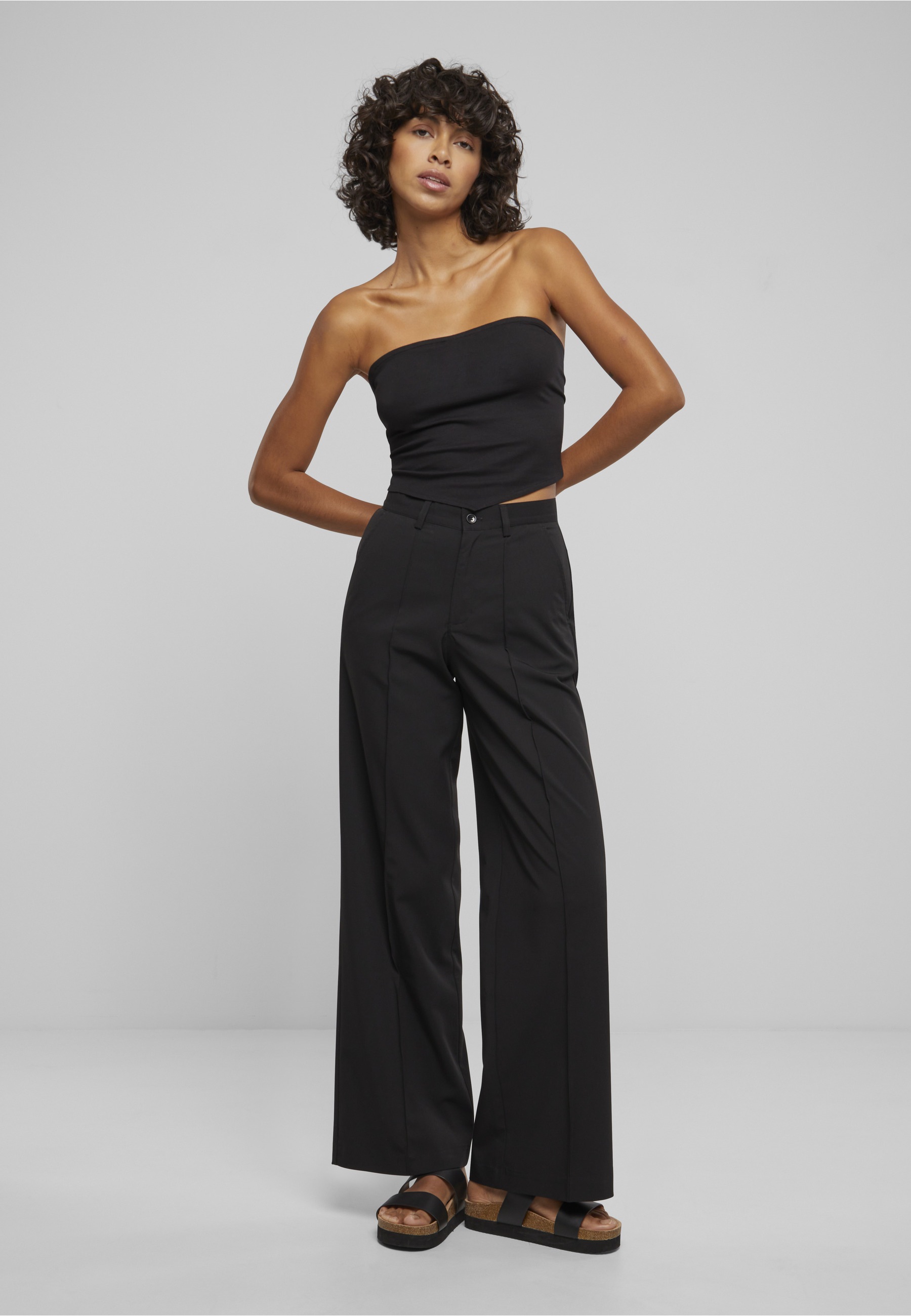 URBAN CLASSICS Shirttop »Urban Classics Damen Ladies Knotted Bandeau«