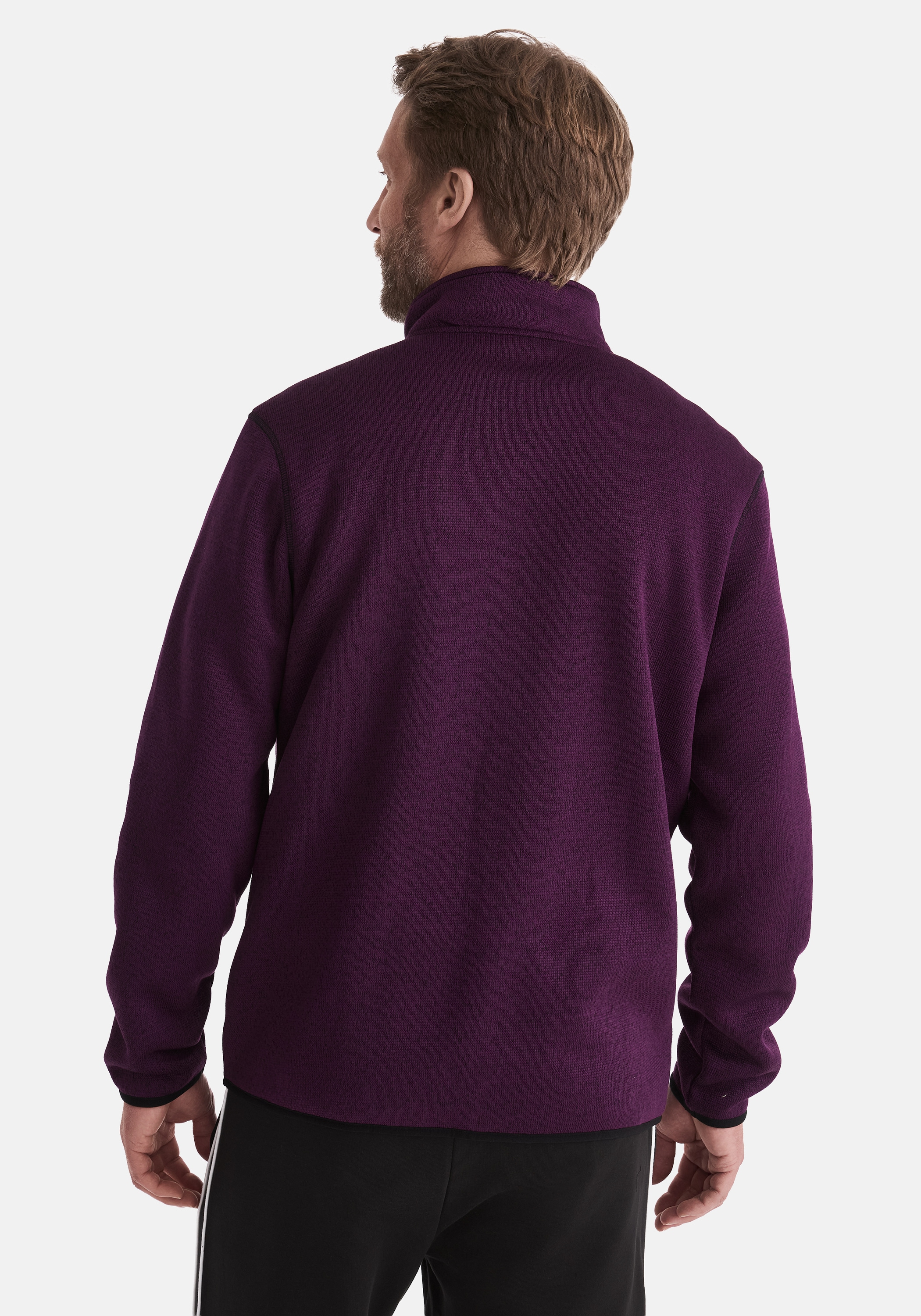 Stooker Men Sweatjacke »JOEL Knit Strick-Fleecejacke« Sherpa fleece Straight Fit Casual Sherpa für Herren