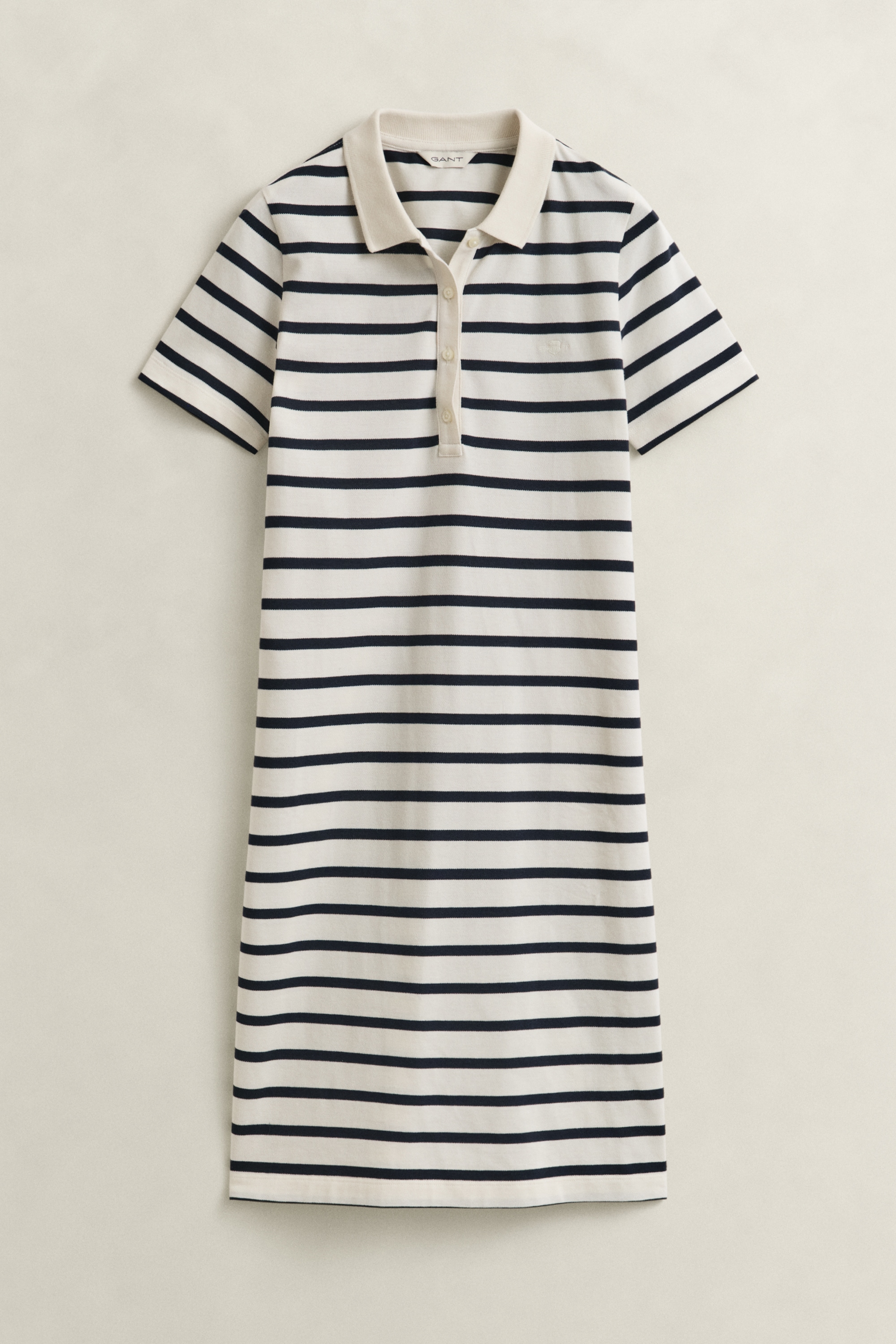 Gant Polokleid »SLIM STRIPED PIQUE POLO« Ohne Tasche Slim fit mit Polokragen