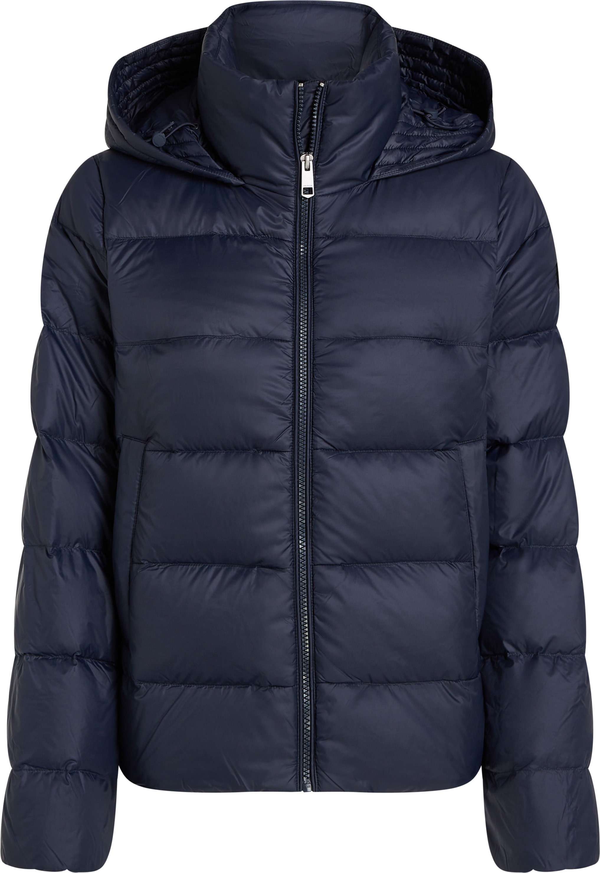 Tommy Hilfiger Steppjacke »LW DOWN CASUAL JACKET«, mit Kapuze, mit Logoprägung
