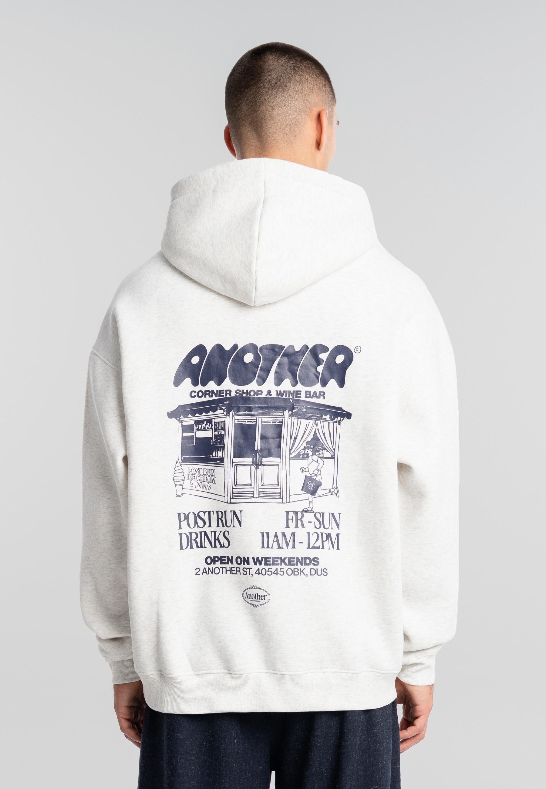 Another Cotton Lab Rundhalspullover »Another Cotton Lab Another Corner Hoodie« 1