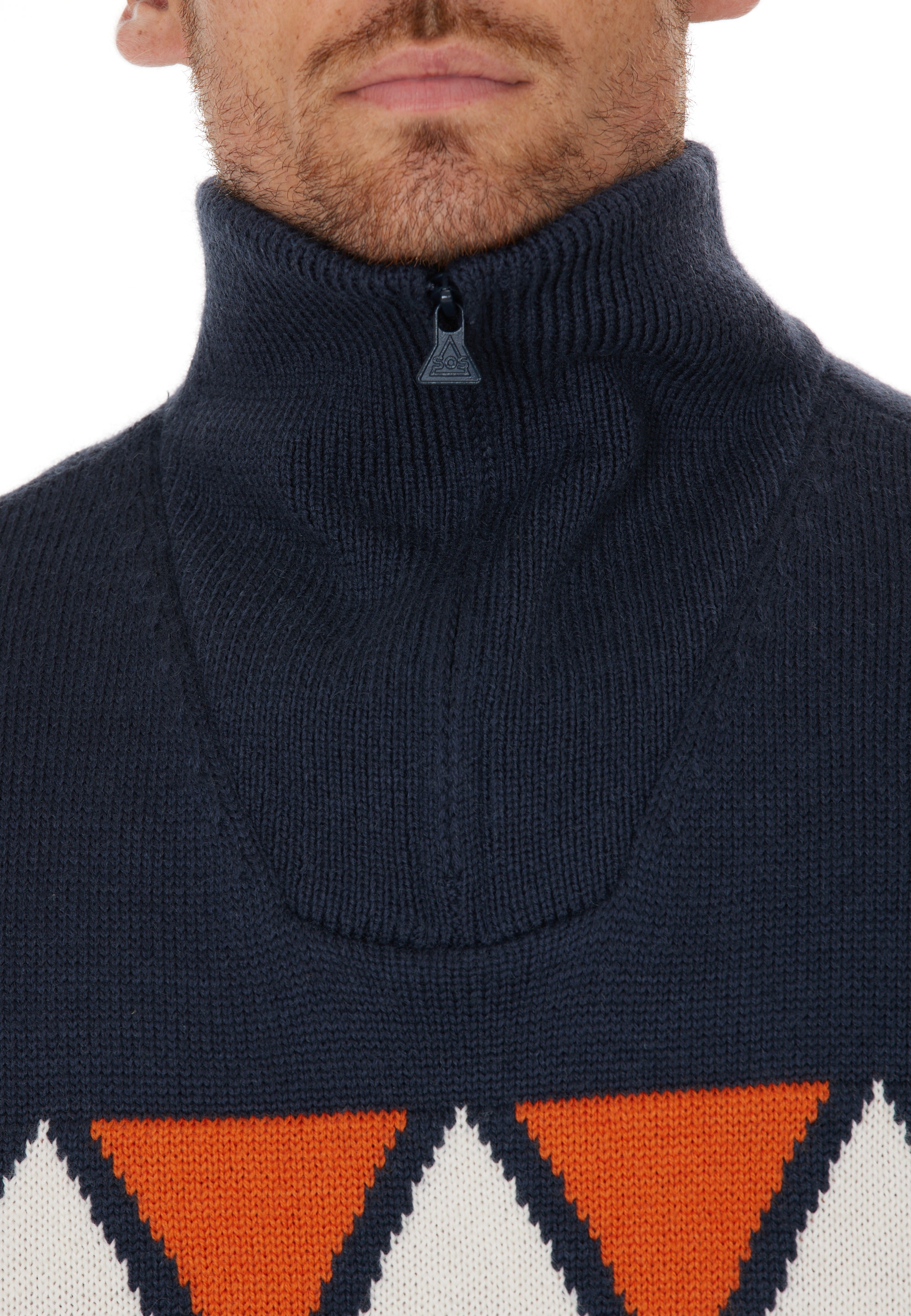 SOS Aboda Knit Sweater Men Dark Blue L 7