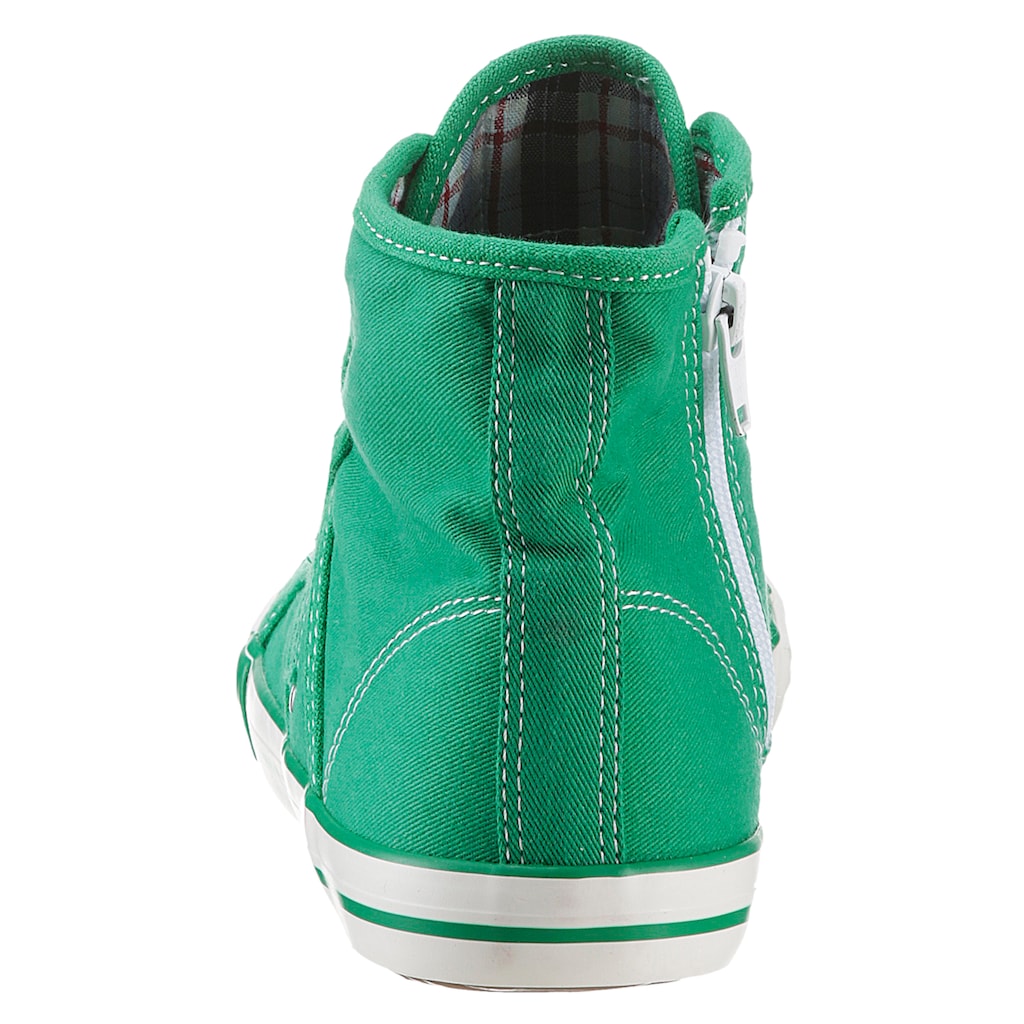 Mustang Shoes Sneaker »High-Top-Sneaker, Freizeitschuh«, High Top-Sneaker, Schnürschuh mit Label in der Laufsohle