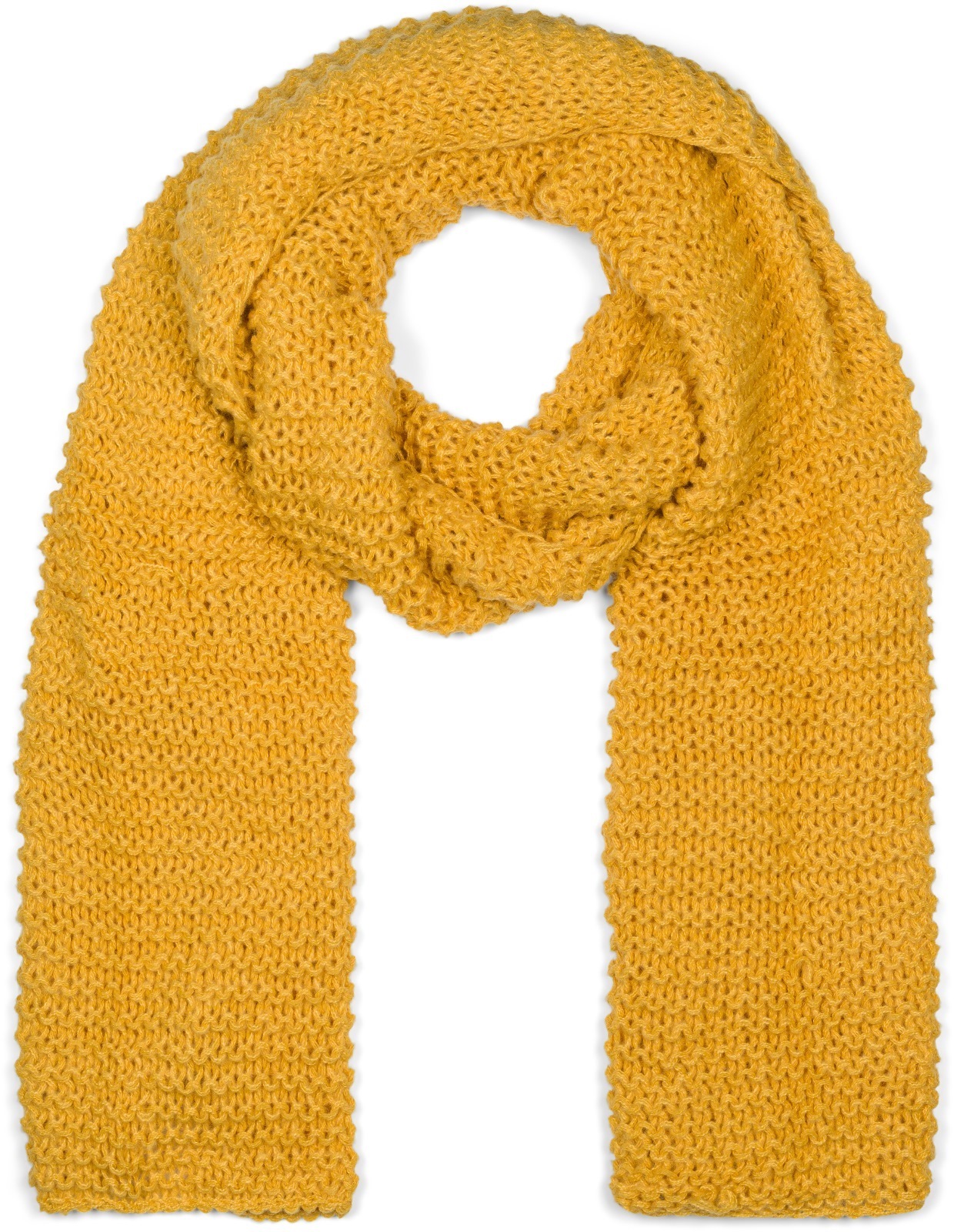 styleBREAKER Strickschal "Langer Strick Schal mit Wellen Strickmuster" 1 Stk.