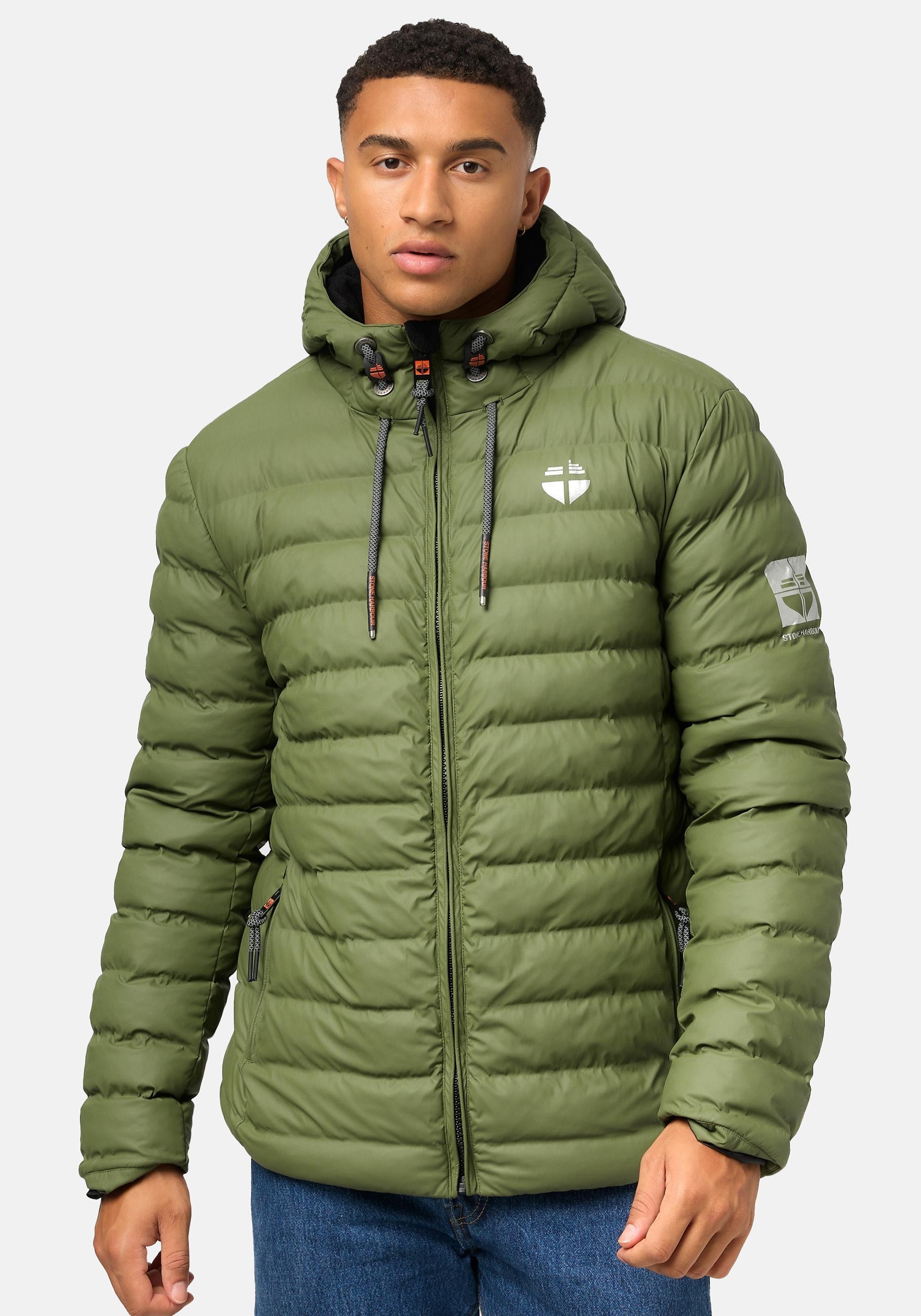 Stone Harbour Winterjacke "Zaharoo", mit Kapuze, Wasserdichte, gesteppte Regenjacke für den Winter