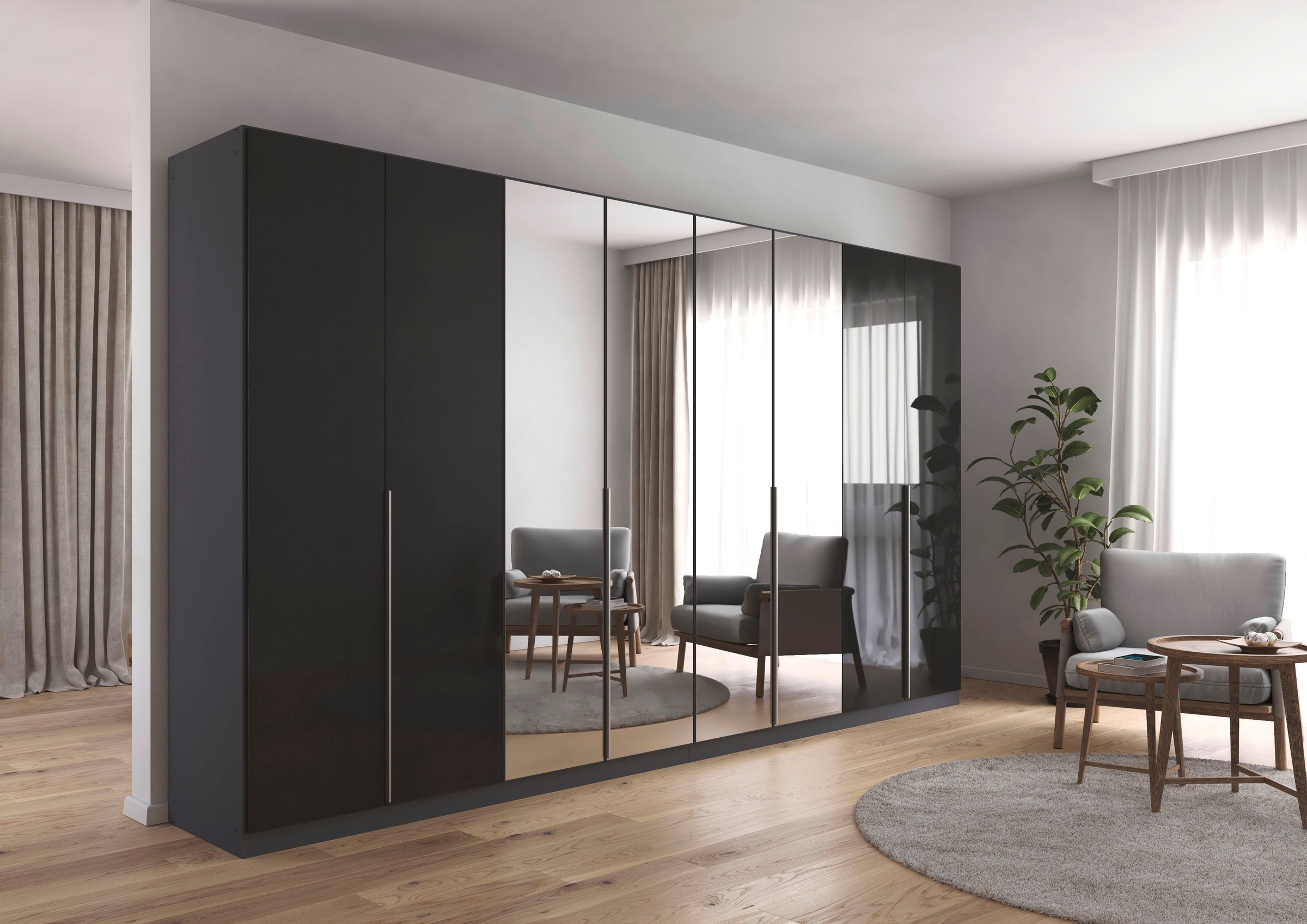 OTTO home Drehtürenschrank "Kleiderschrank Schrank Garderobe AGORDO mit Dek günstig online kaufen